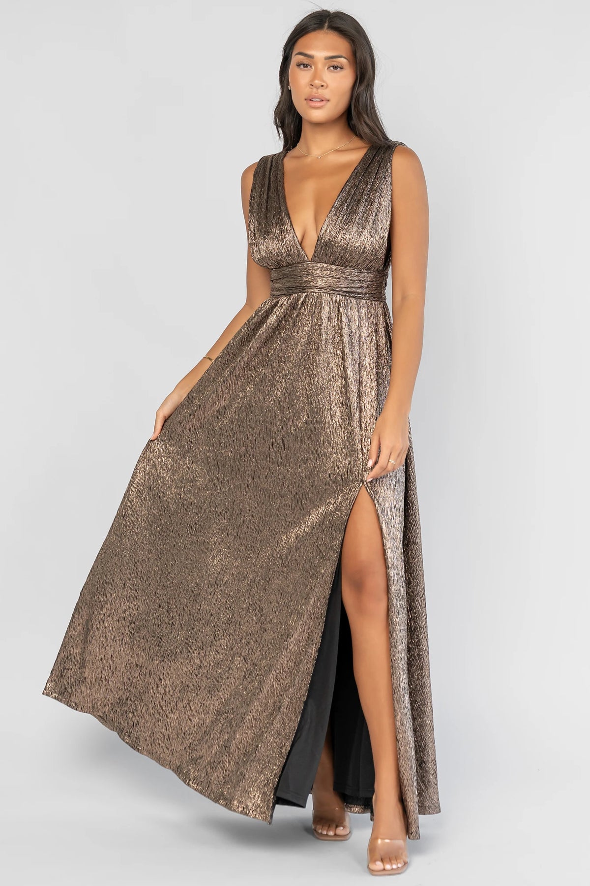 Fiora Maxi Dress | Dark Bronze