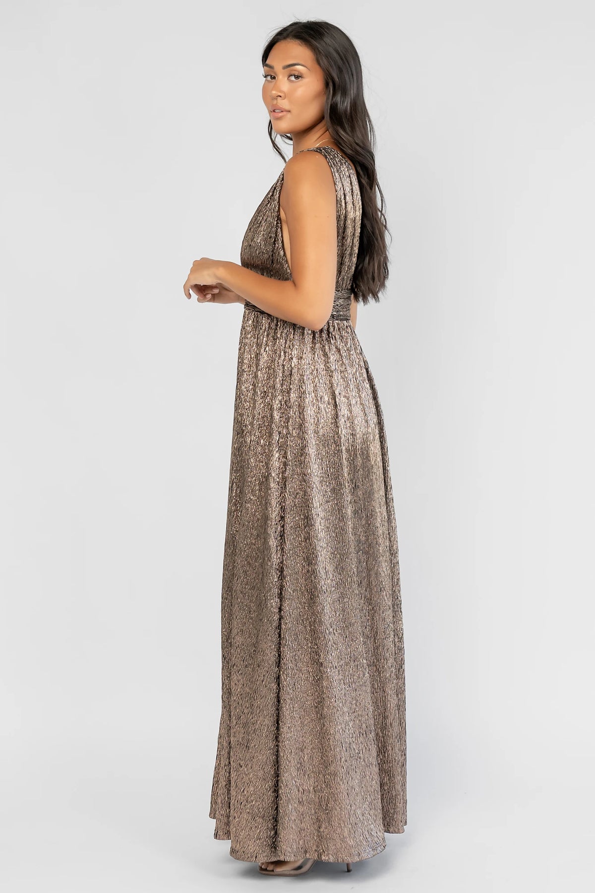 Fiora Maxi Dress | Dark Bronze