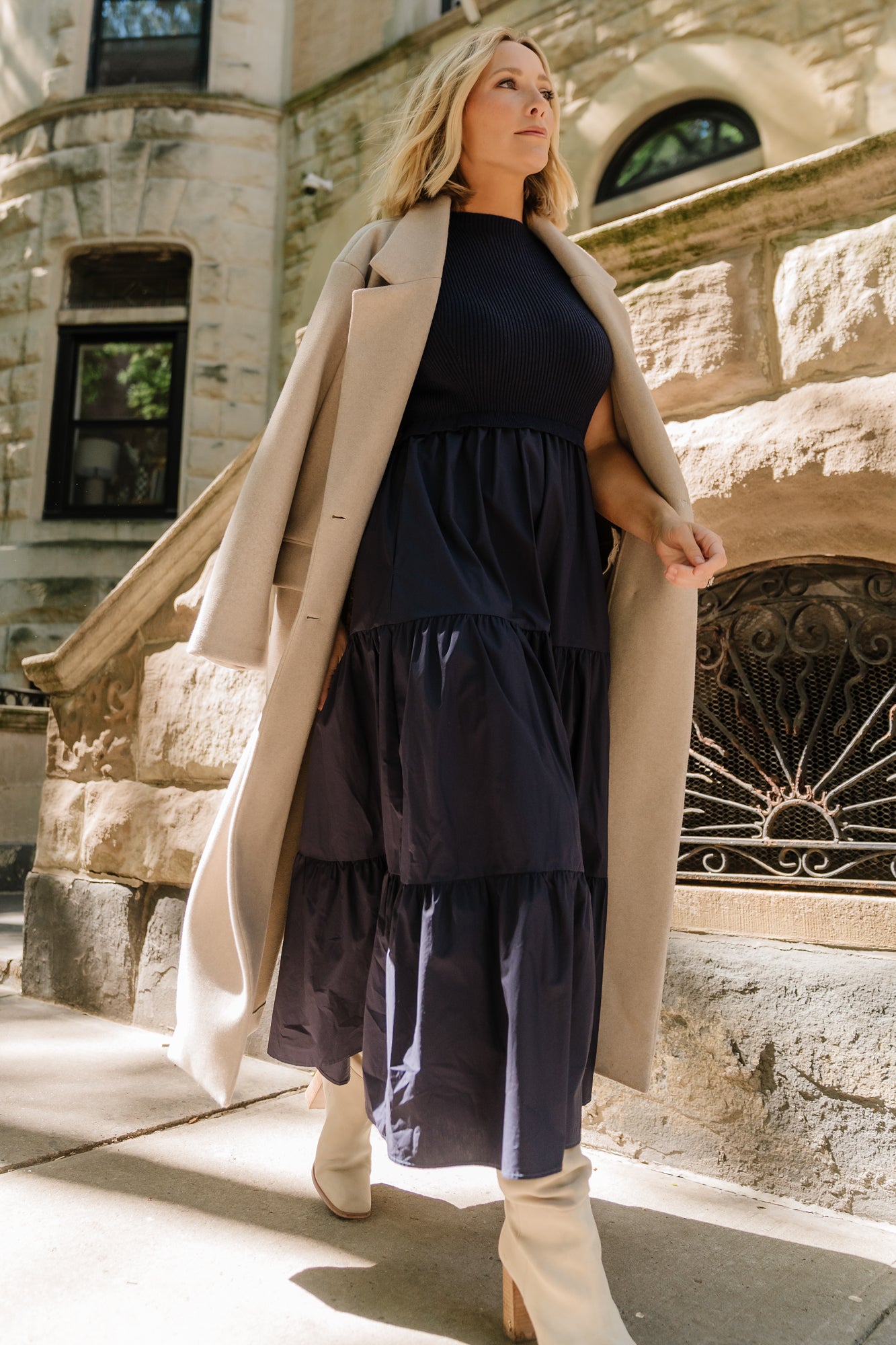 Anderson Double Breasted Coat | Natural
