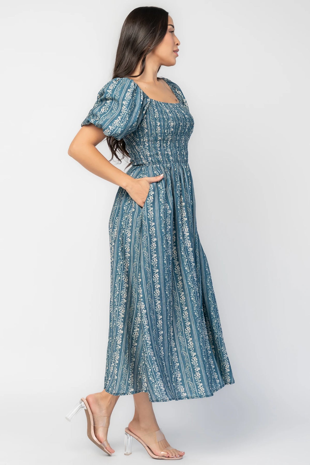 Keira Midi Dress | Blue Print