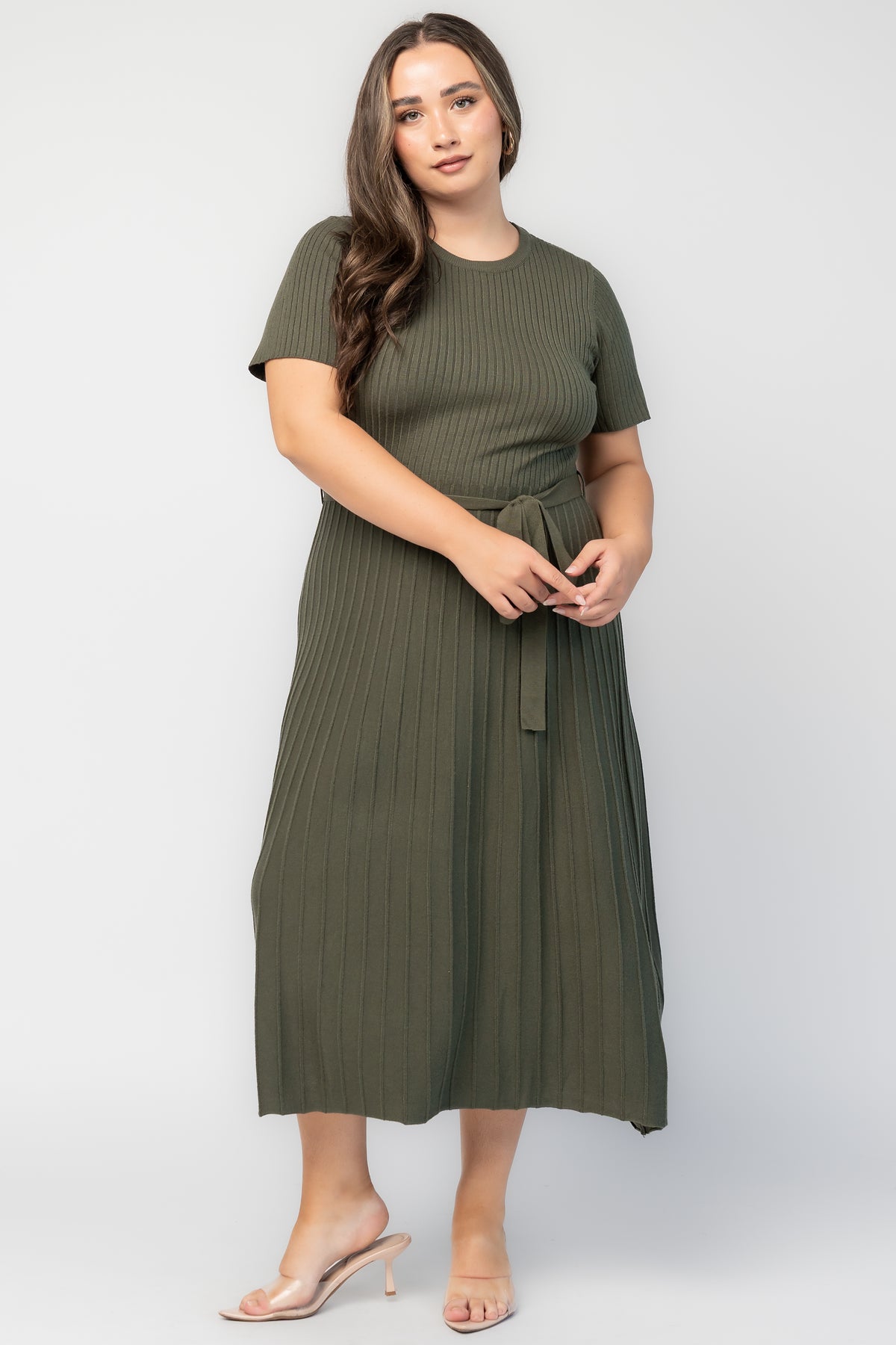 Jessamine Midi Dress | Dark Olive