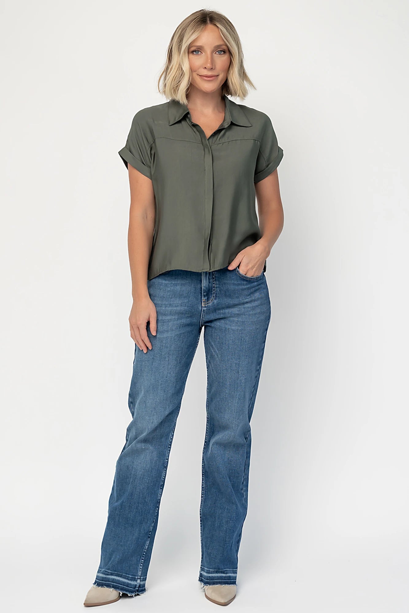 Miriam Top | Dark Sage