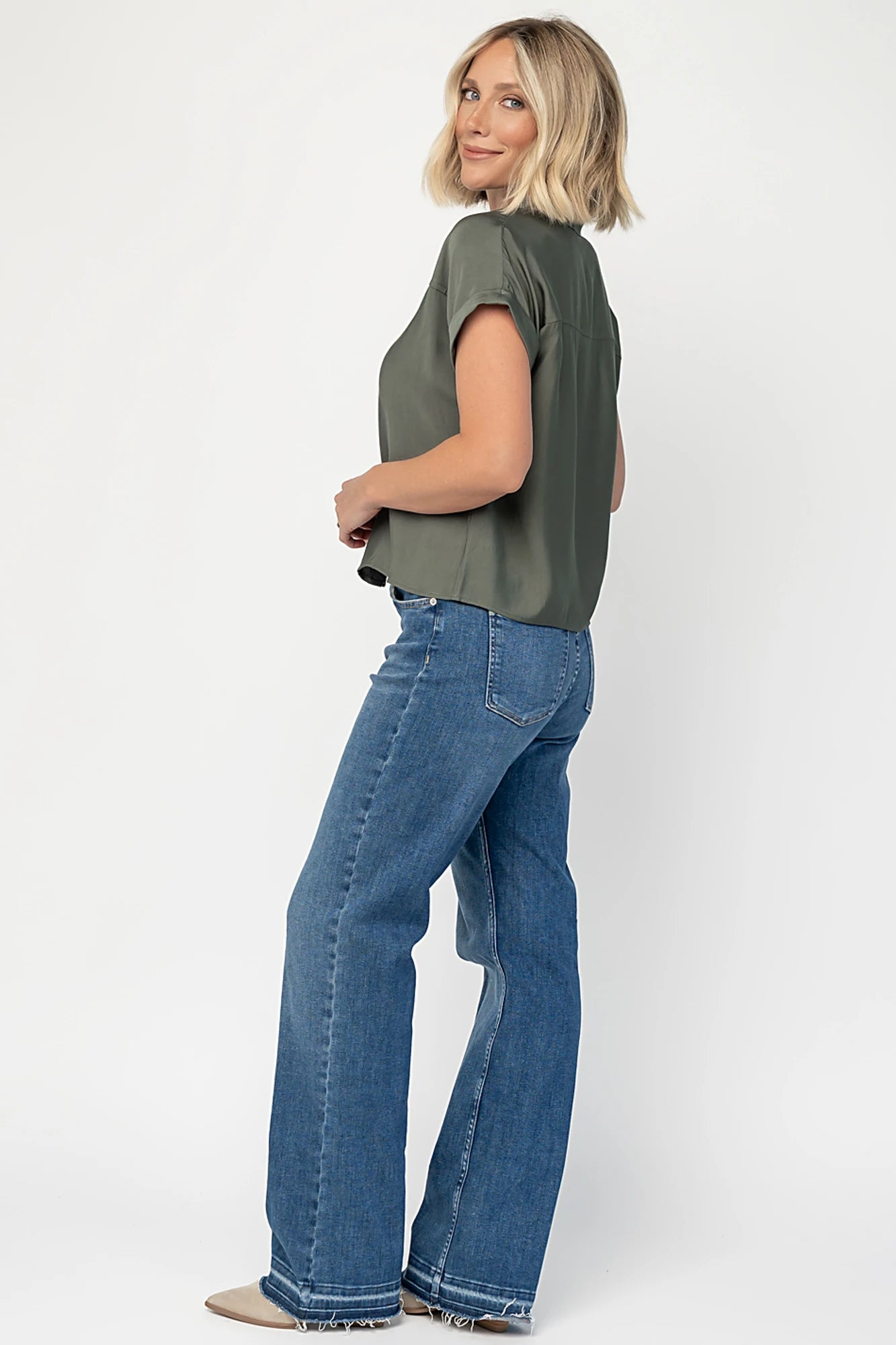 Miriam Top | Dark Sage
