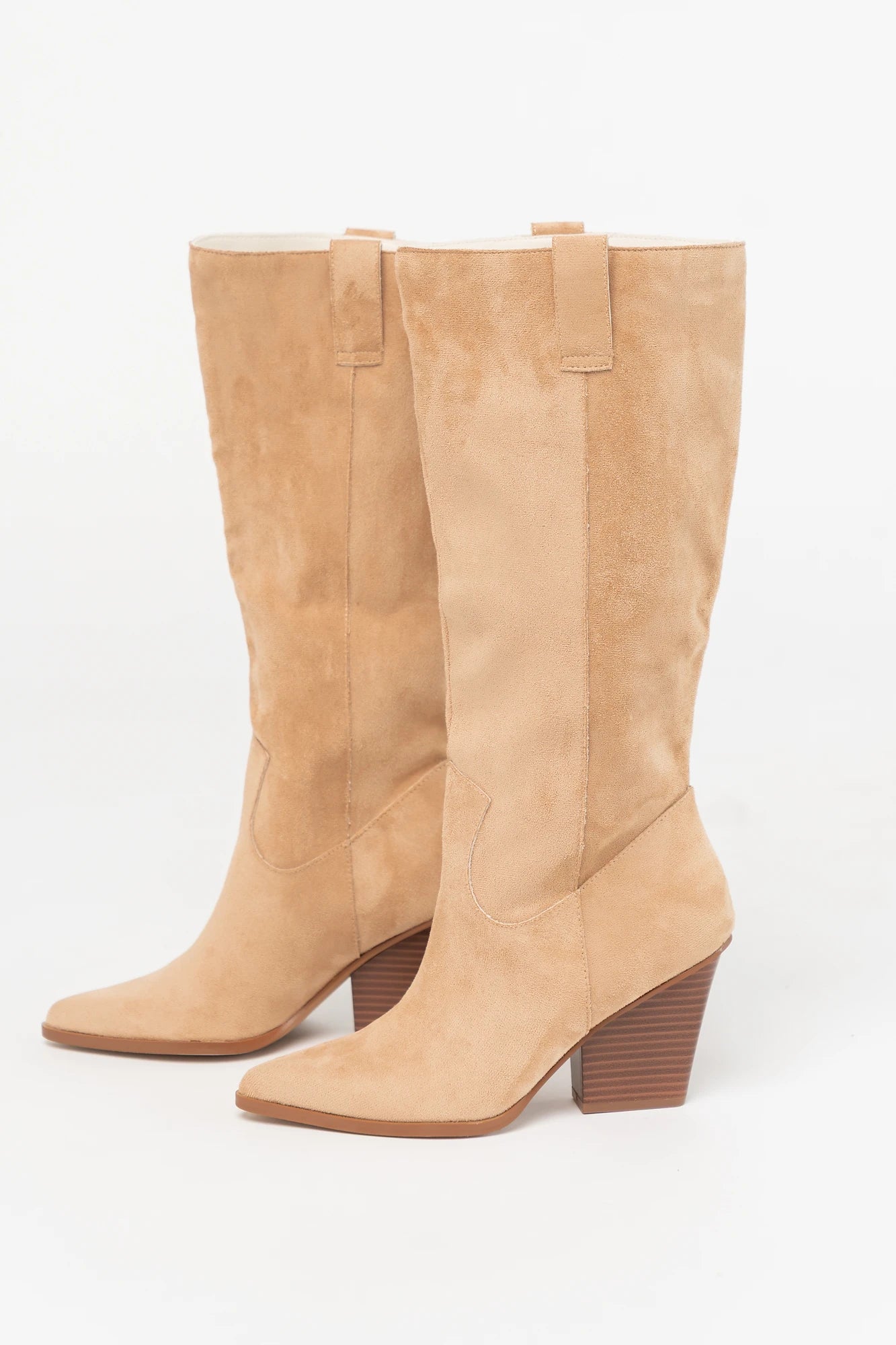Wren Tall Western Boot | Beige