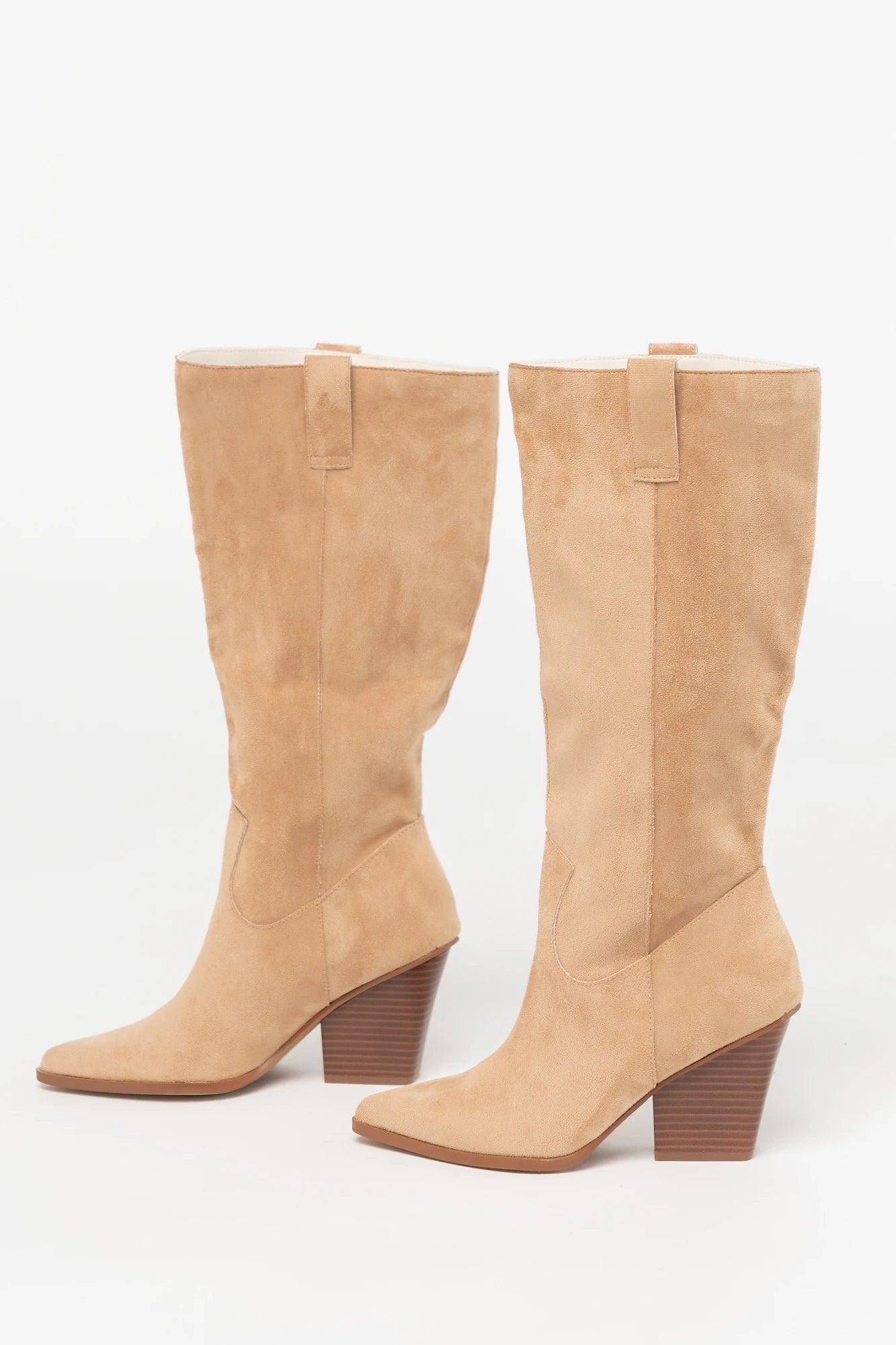 Wren Tall Western Boot | Beige