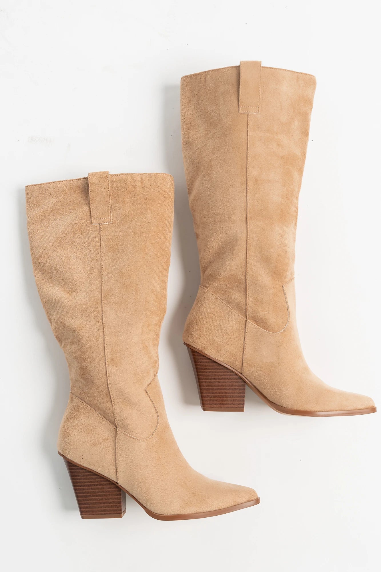 Wren Tall Western Boot | Beige