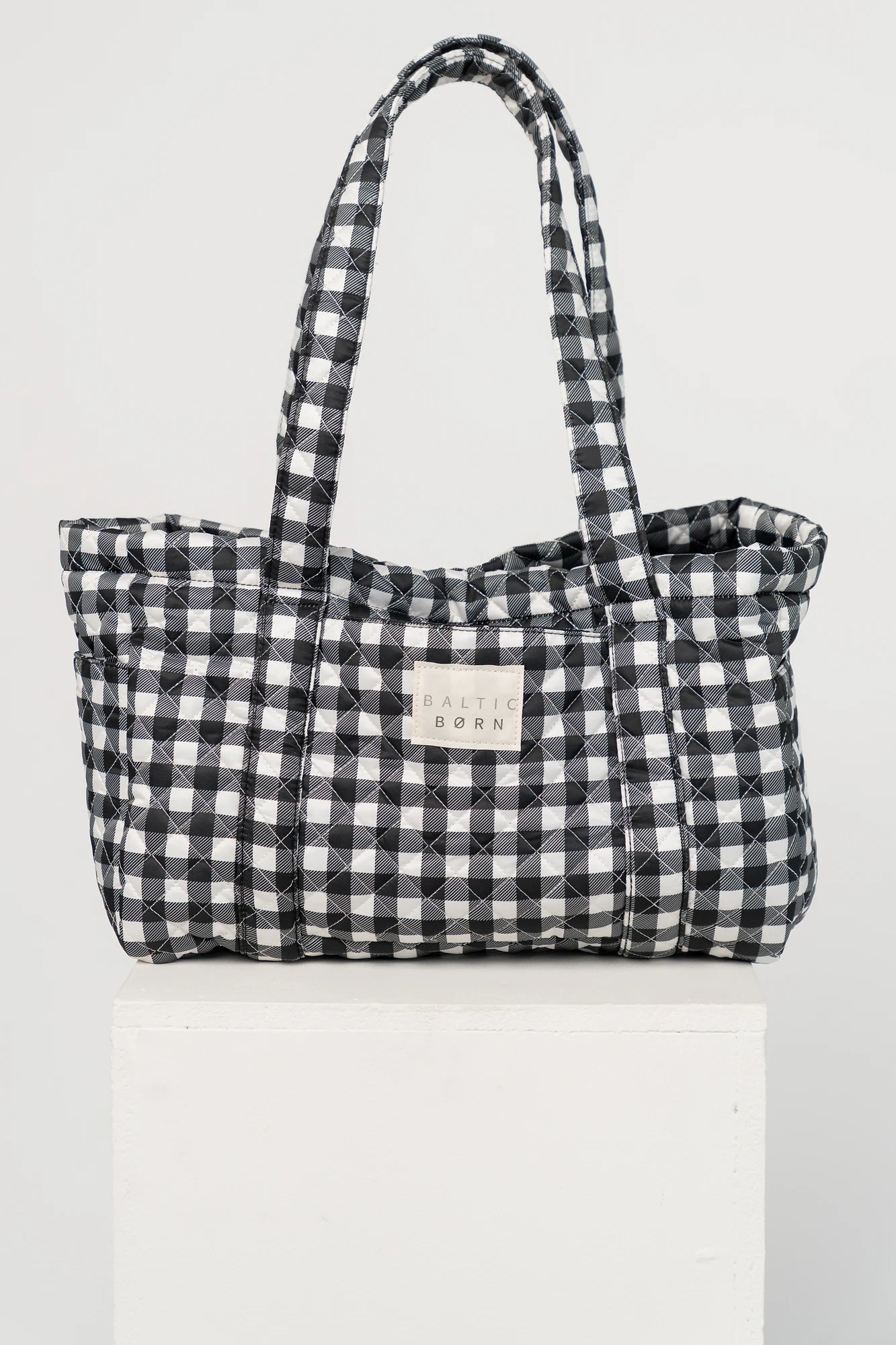 Sedona Gingham Tote Bag | Black