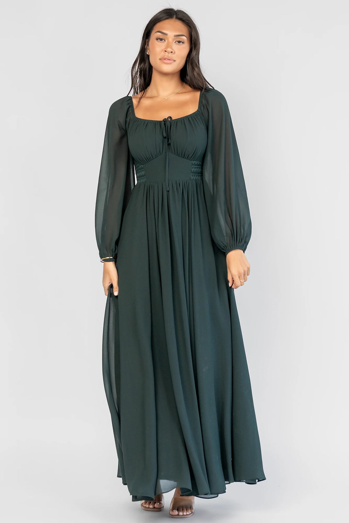 Maddalena Maxi Dress | Dark Green