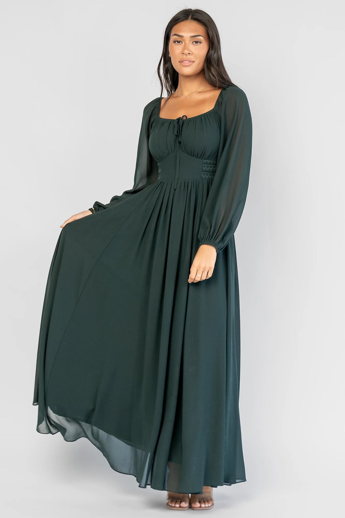Maddalena Maxi Dress | Dark Green