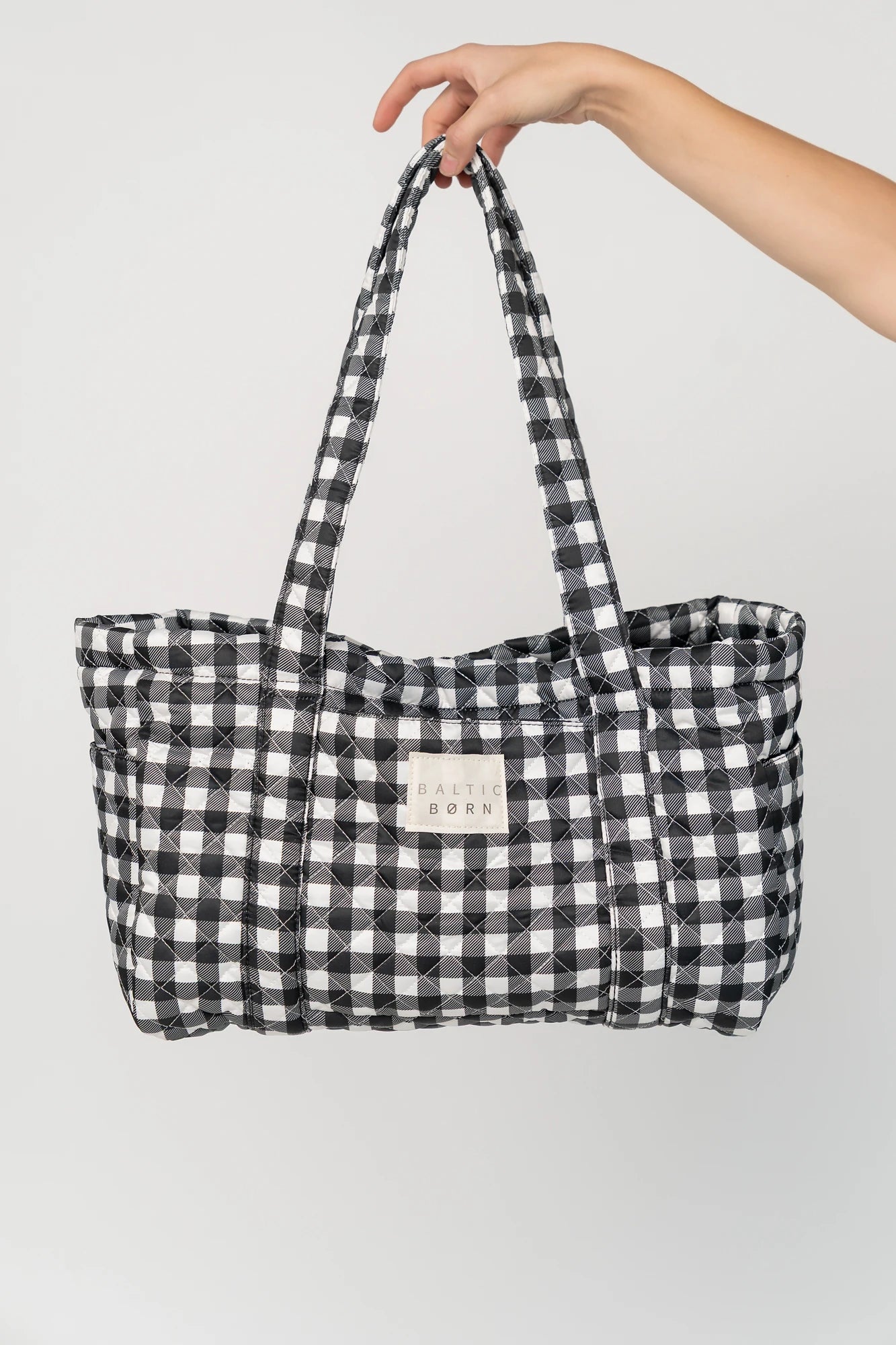 Sedona Gingham Tote Bag | Black