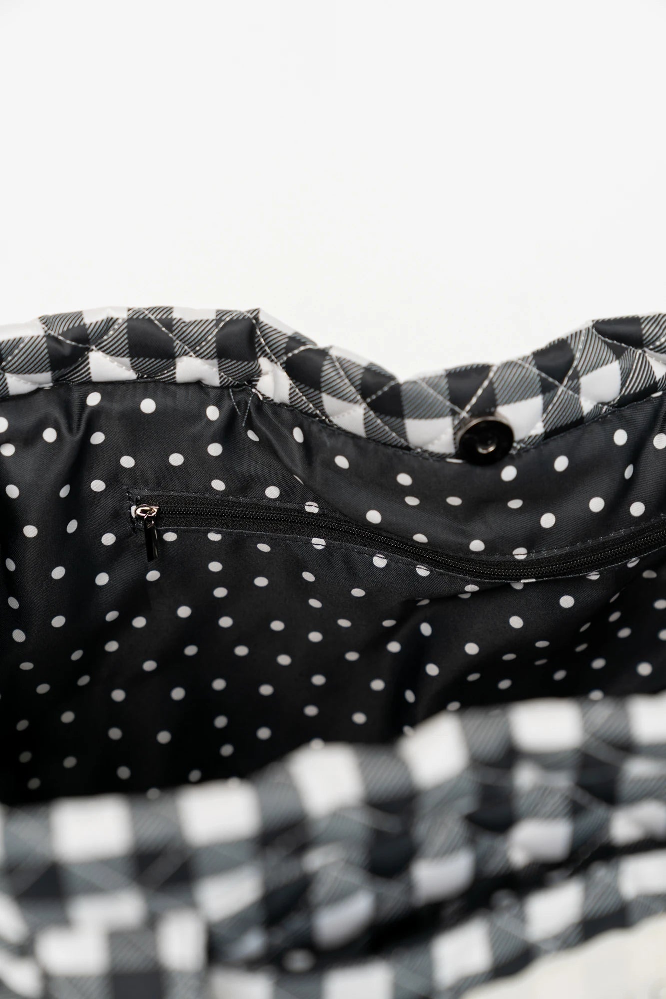 Sedona Gingham Tote Bag | Black