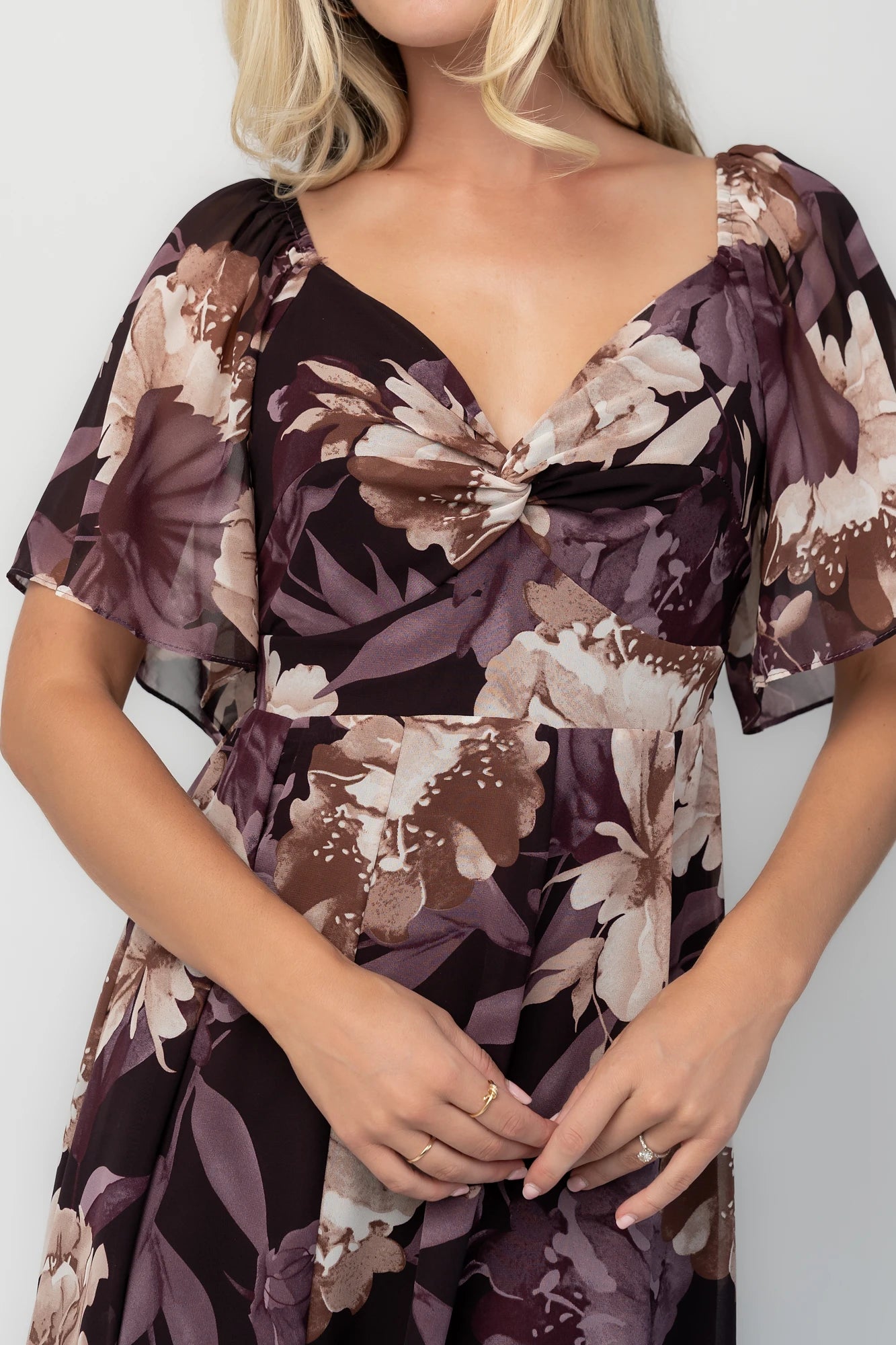 Positano Maxi Dress | Dusty Plum Floral