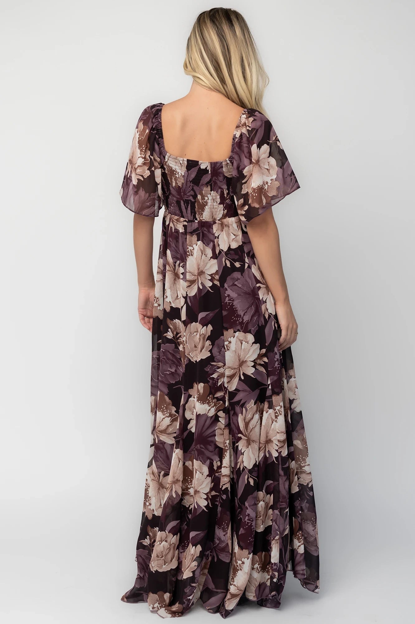Positano Maxi Dress | Dusty Plum Floral