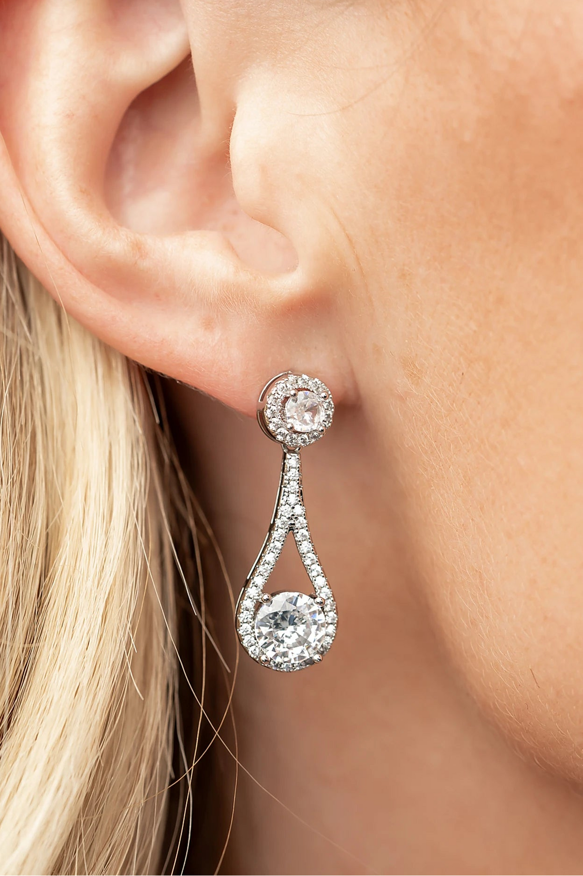 Balini Pave Drop Earrings