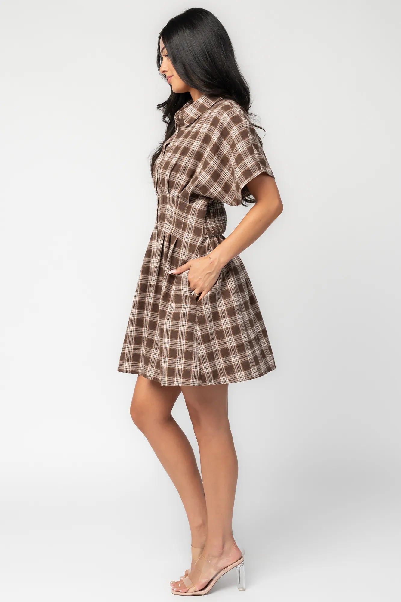 Melrose Plaid Short Dress