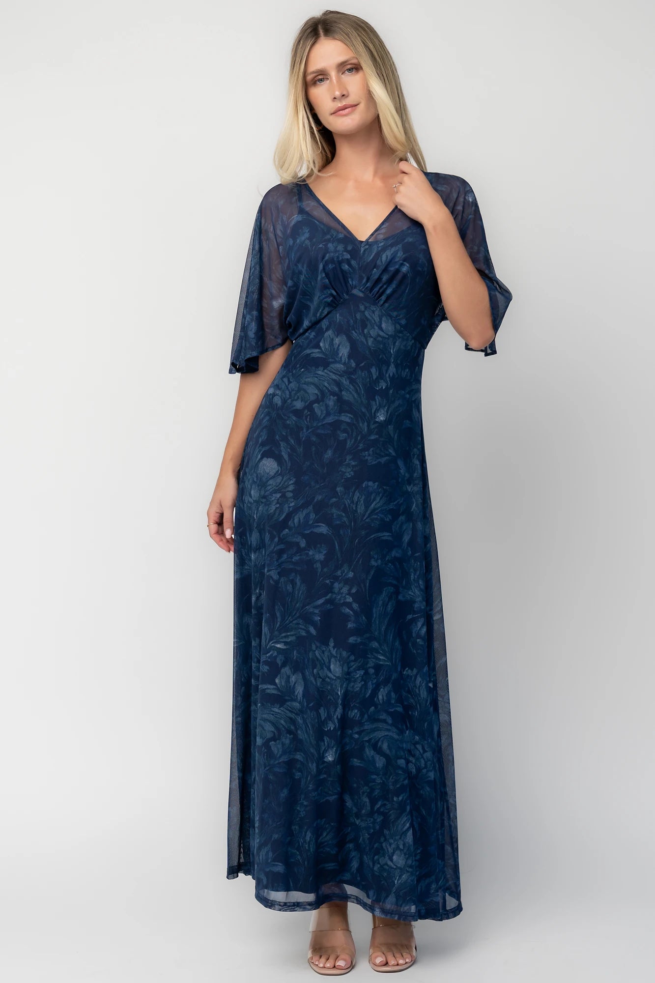 Sevilla Mesh Maxi Dress | Navy