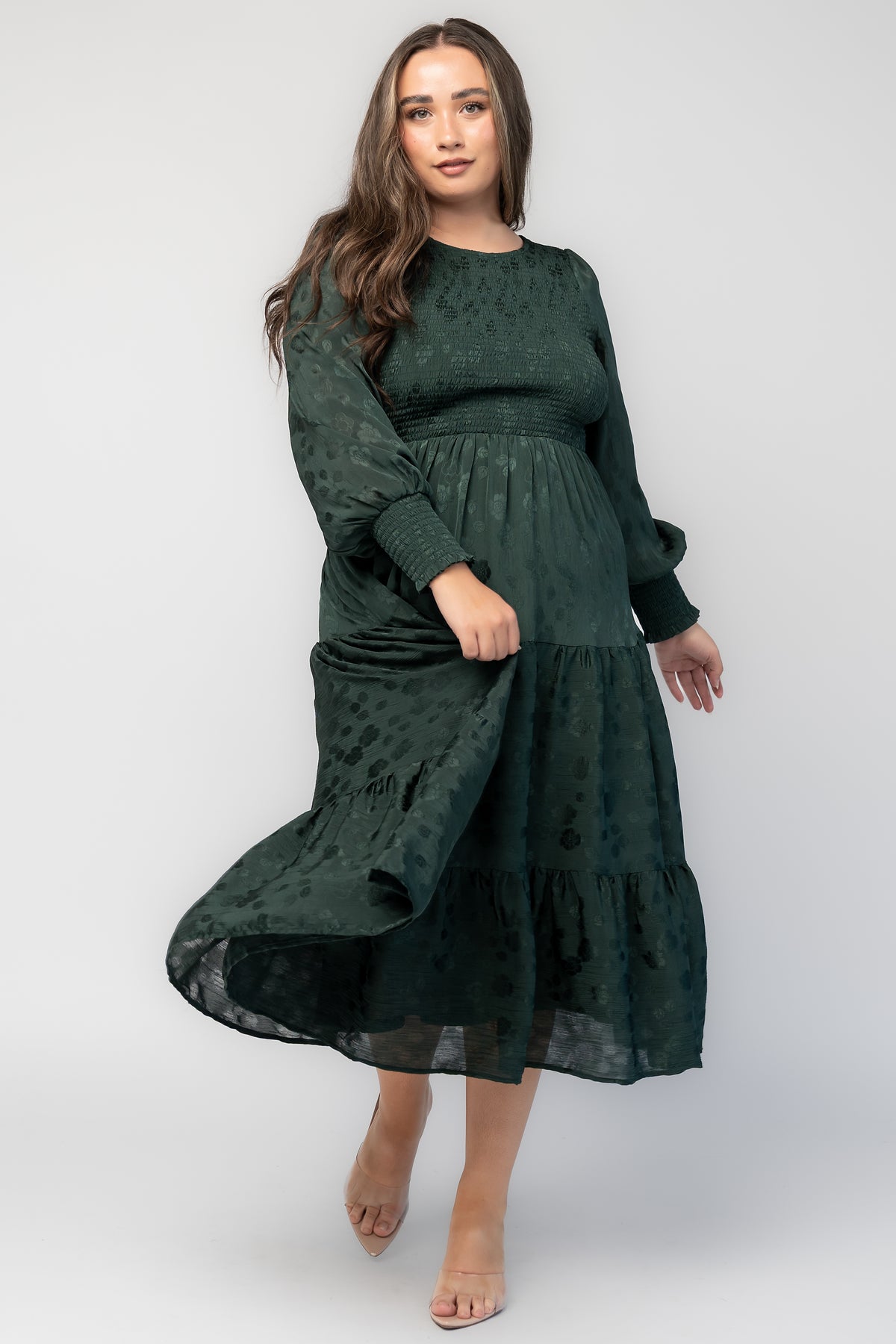 Stockholm Smocked Dress | Dark Green