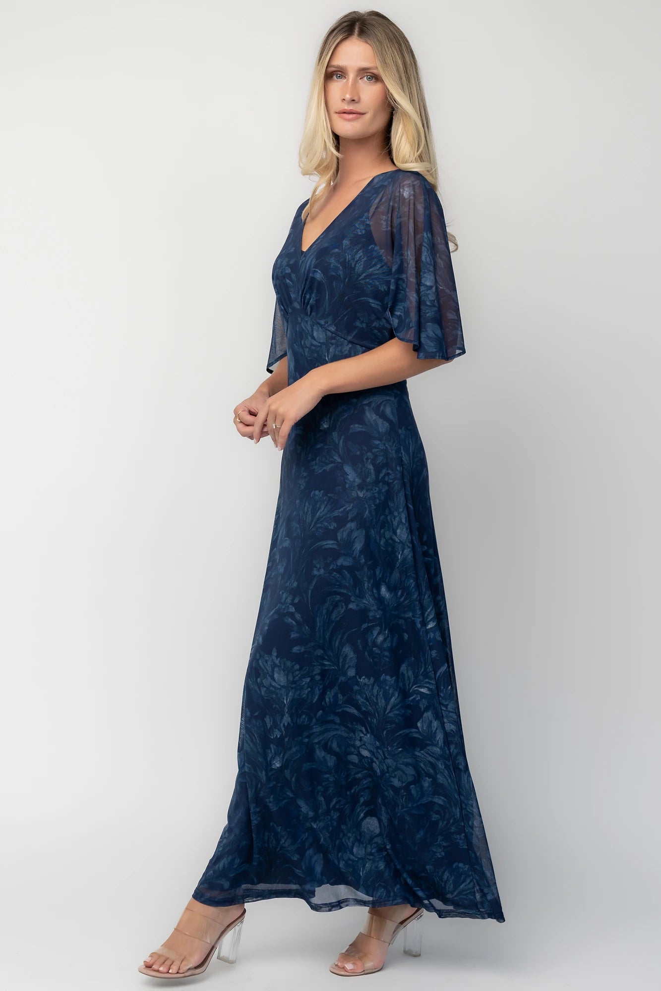 Sevilla Mesh Maxi Dress | Navy
