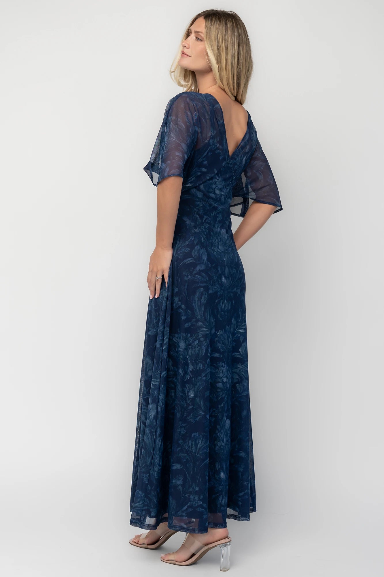 Sevilla Mesh Maxi Dress | Navy