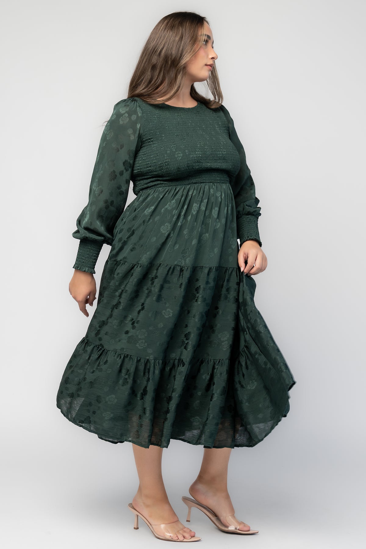 Stockholm Smocked Dress | Dark Green