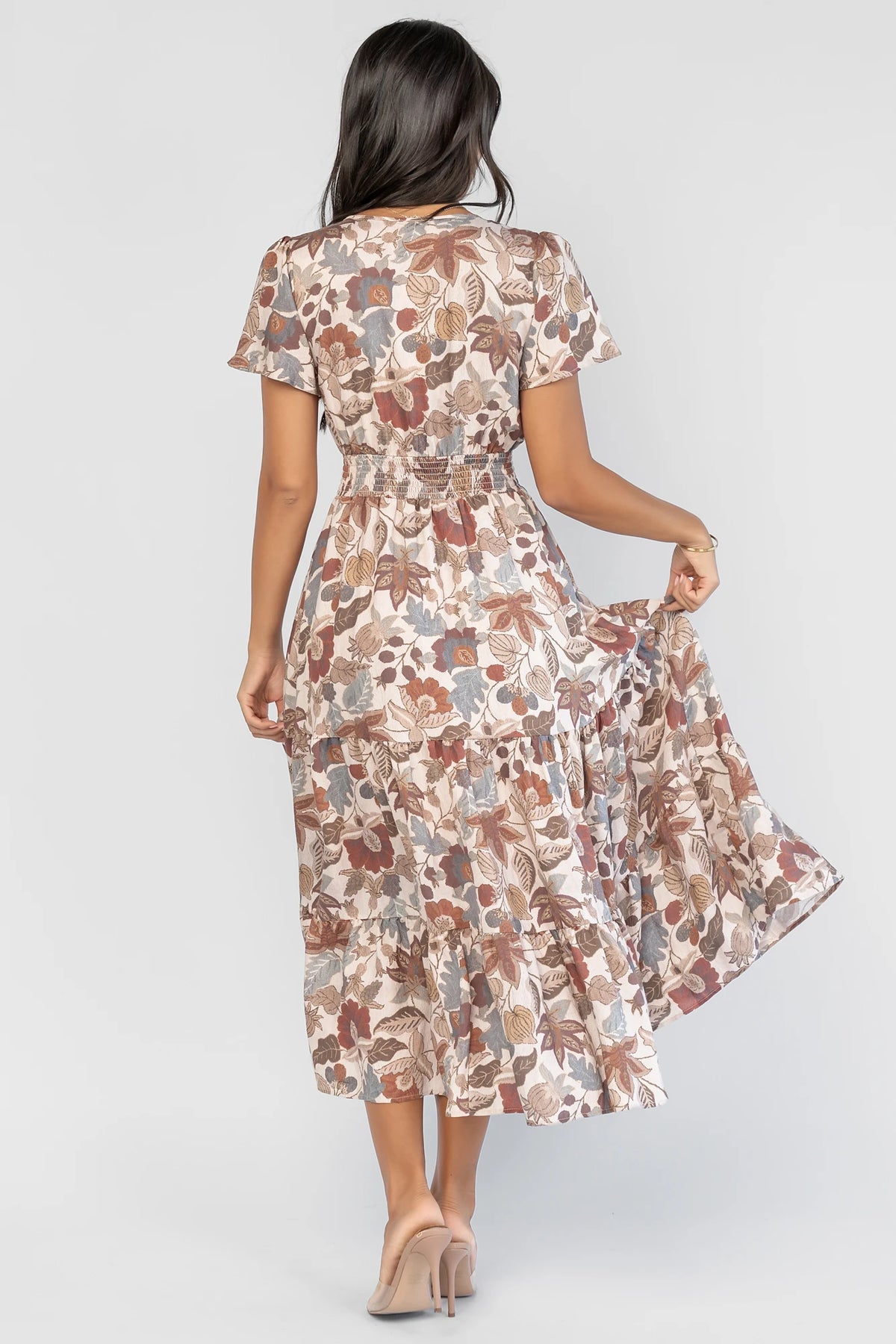 Holland Dress | Taupe Multi