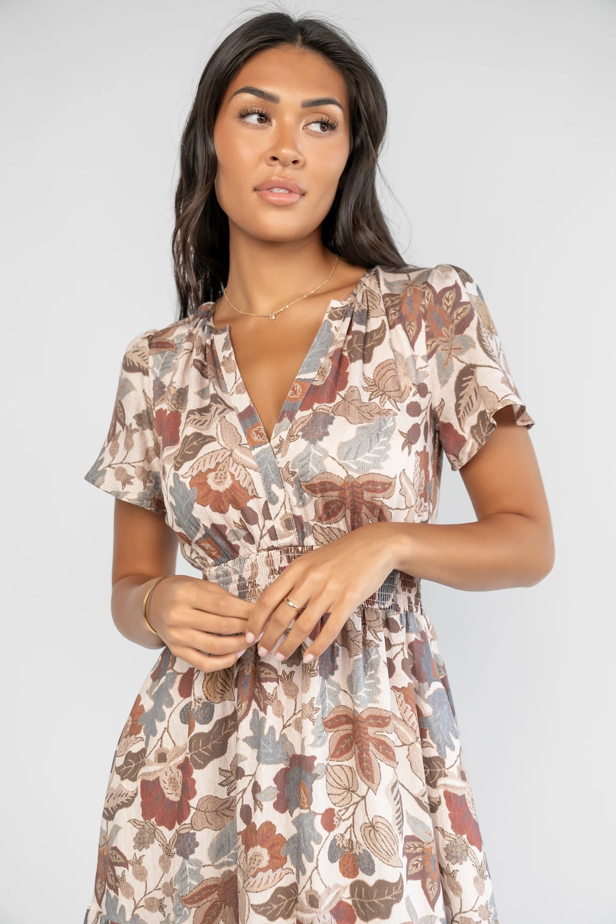 Holland Dress | Taupe Multi
