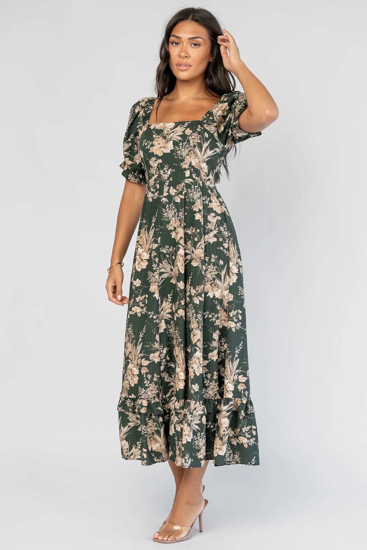 Addison Maxi Dress | Green + Natural