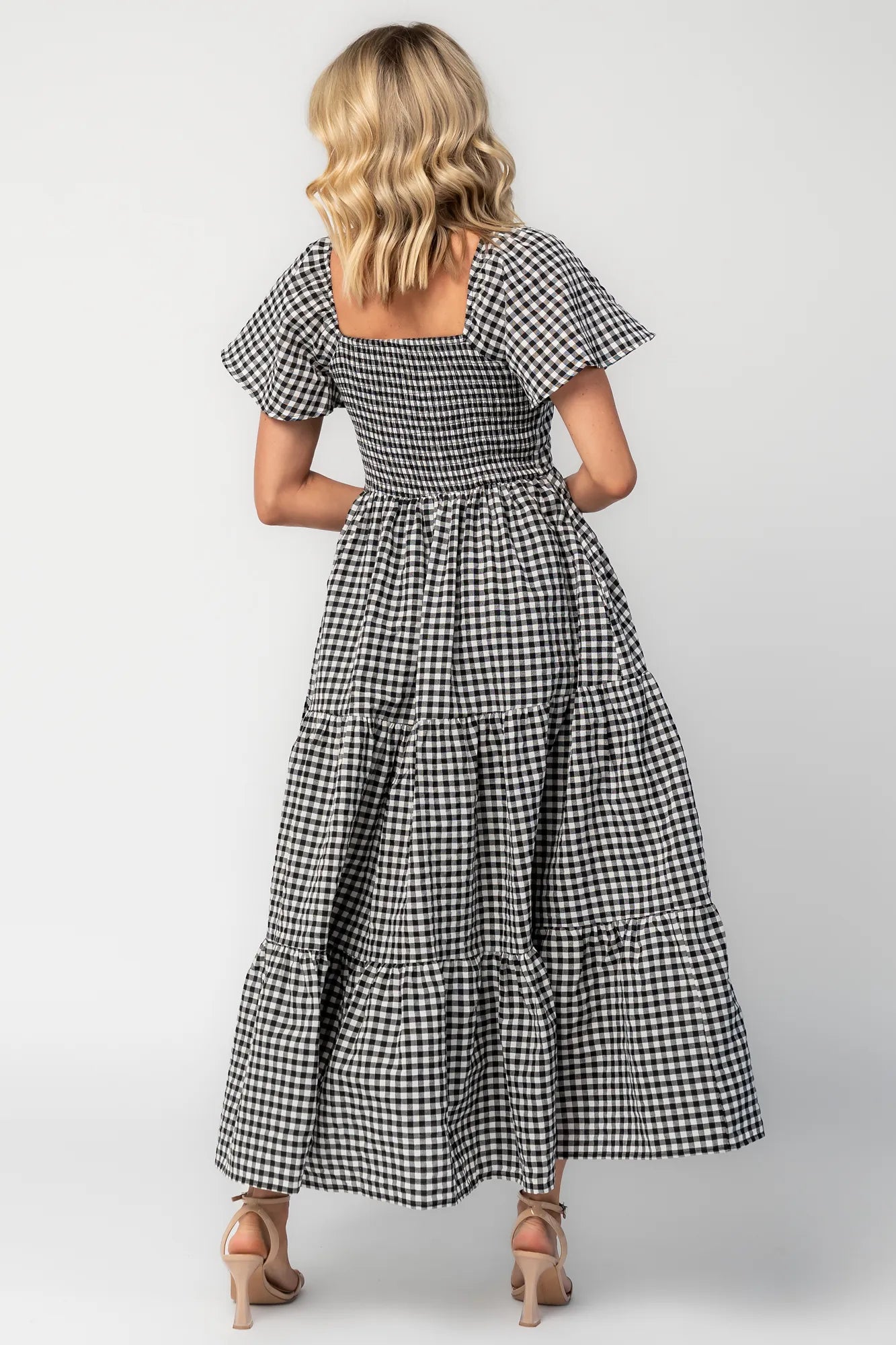 Paley Maxi Dress | Black + White Gingham