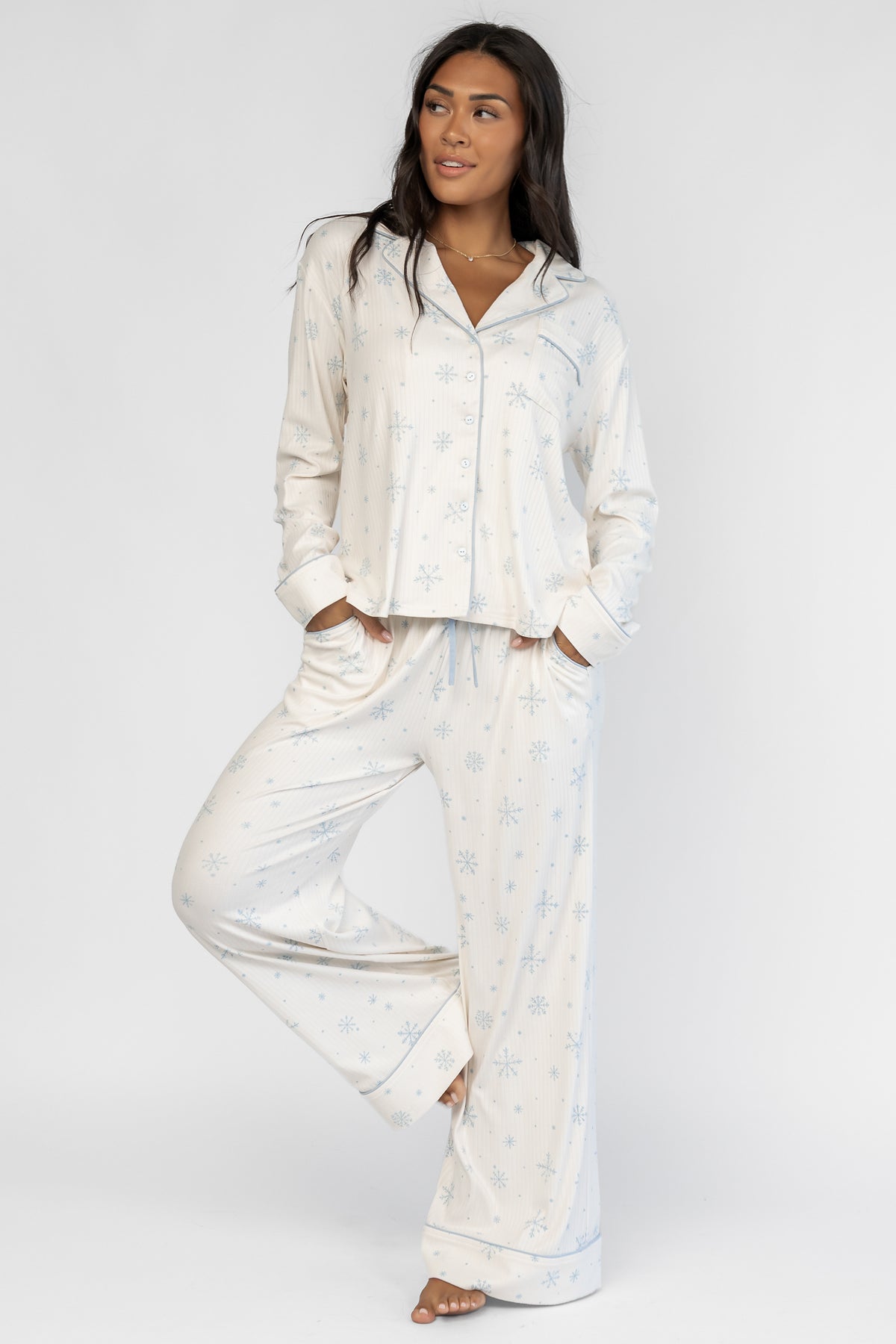 Holiday Cozy Rib Knit Pajamas