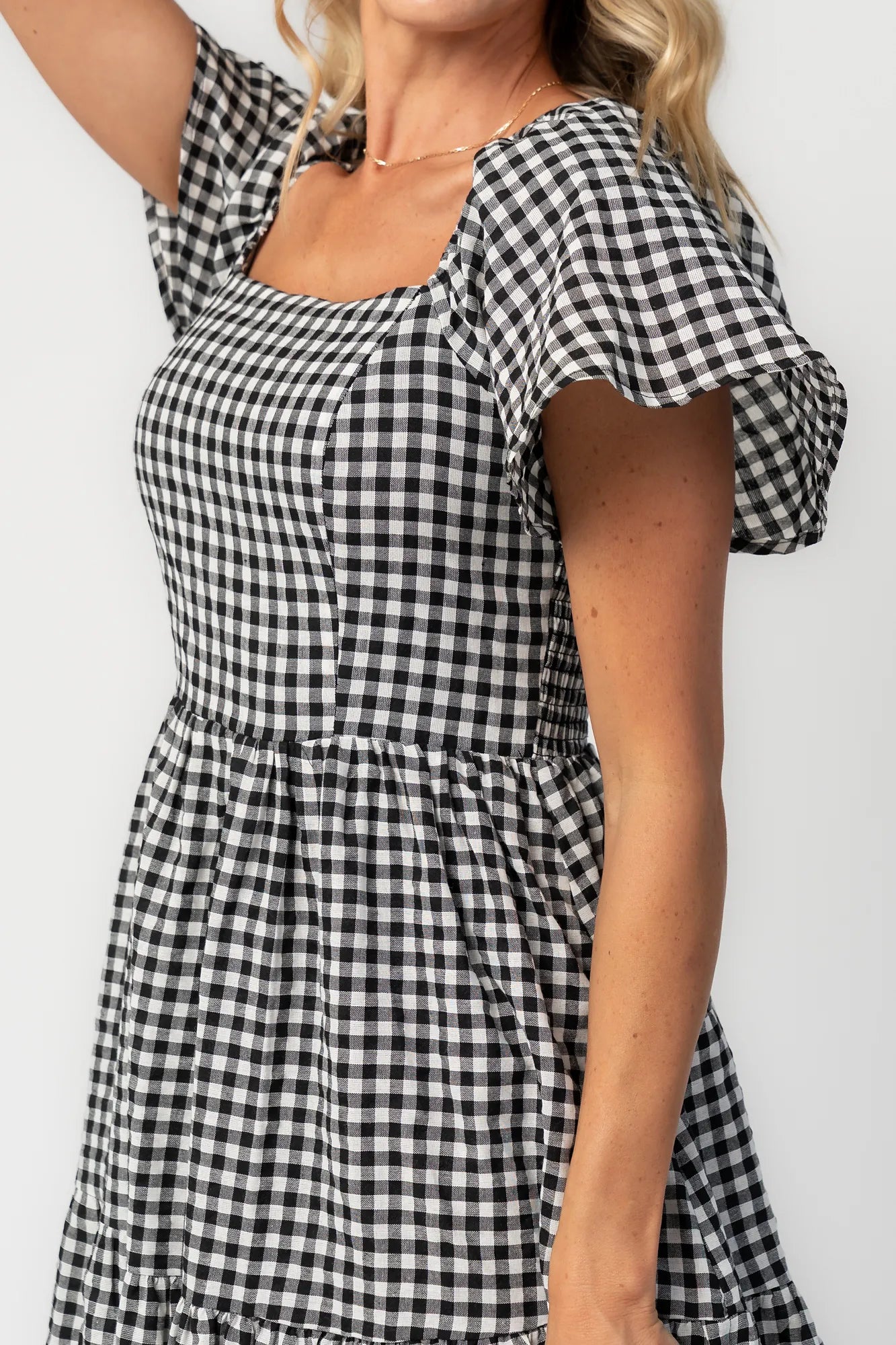 Paley Maxi Dress | Black + White Gingham