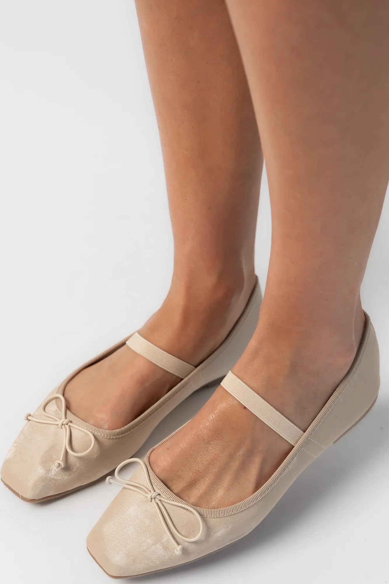 Elsie Mary Jane Ballet Flats | Taupe