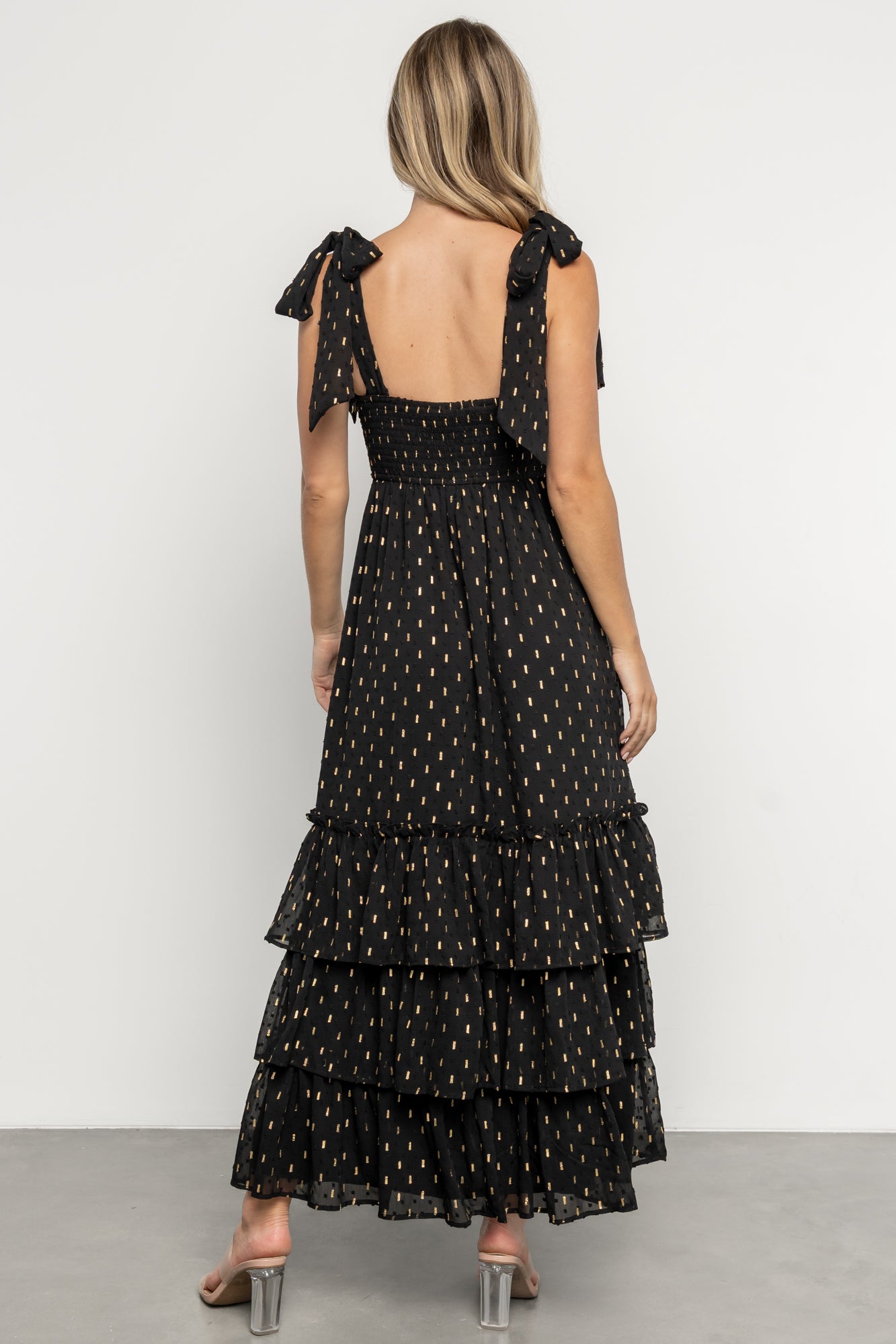 Kassia Maxi Dress Black & Gold Maxi | Baltic Born L Kassia Maxi Dress Black & Gold Maxi | Baltic Born L