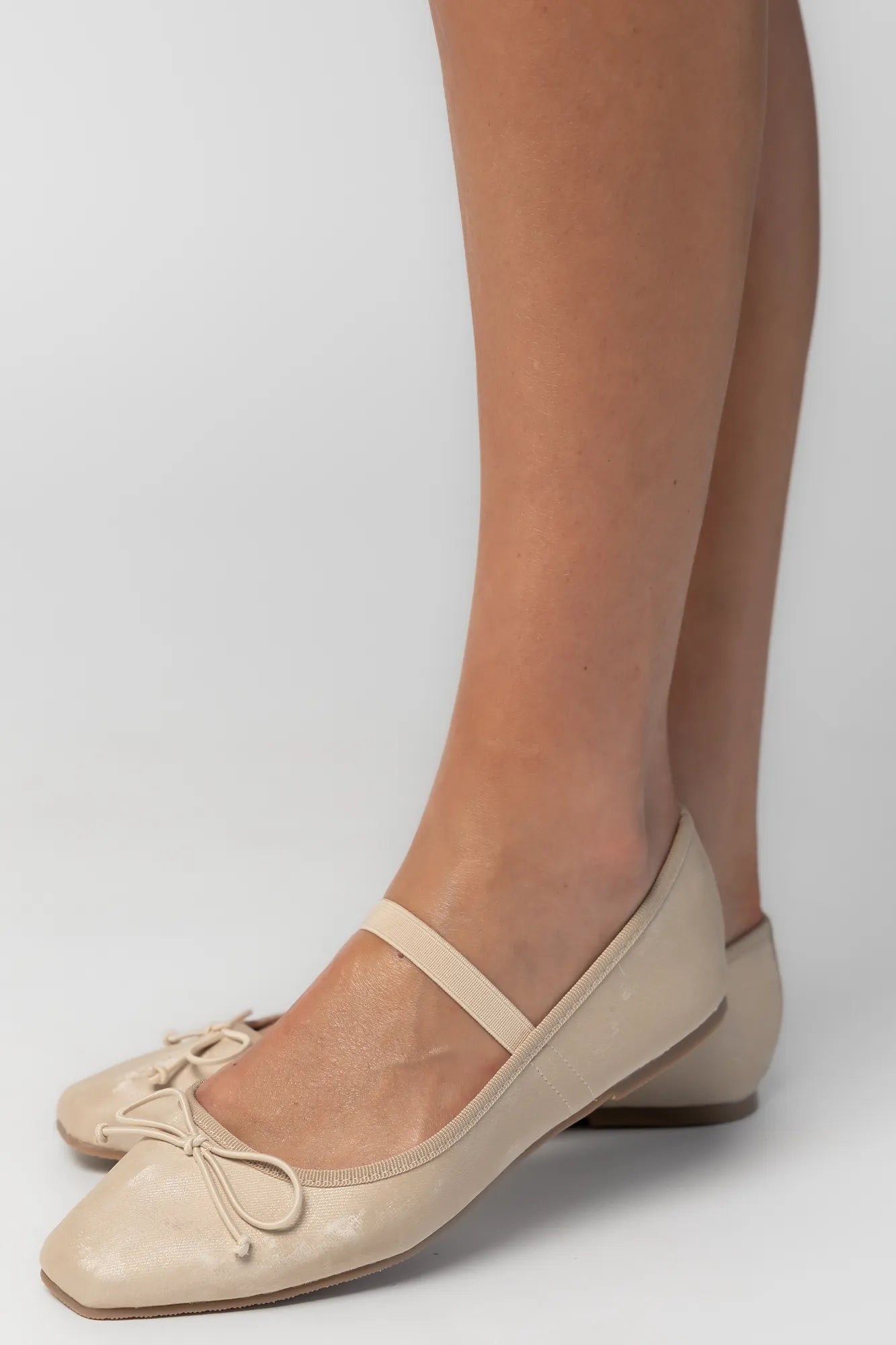 Elsie Mary Jane Ballet Flats | Taupe