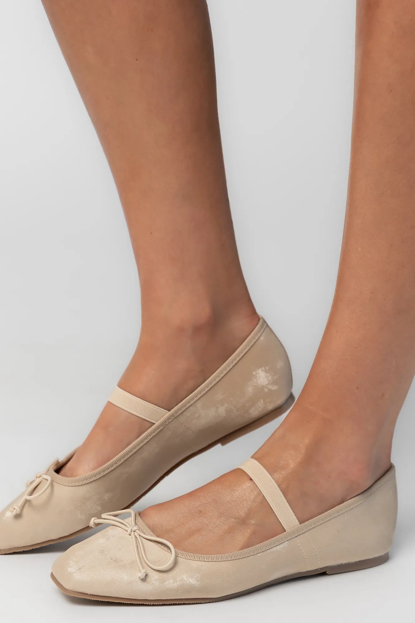 Elsie Mary Jane Ballet Flats | Taupe