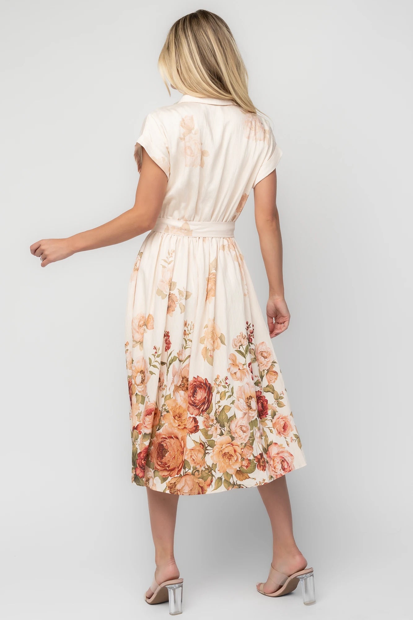 Pembroke Midi Dress | Cream Floral