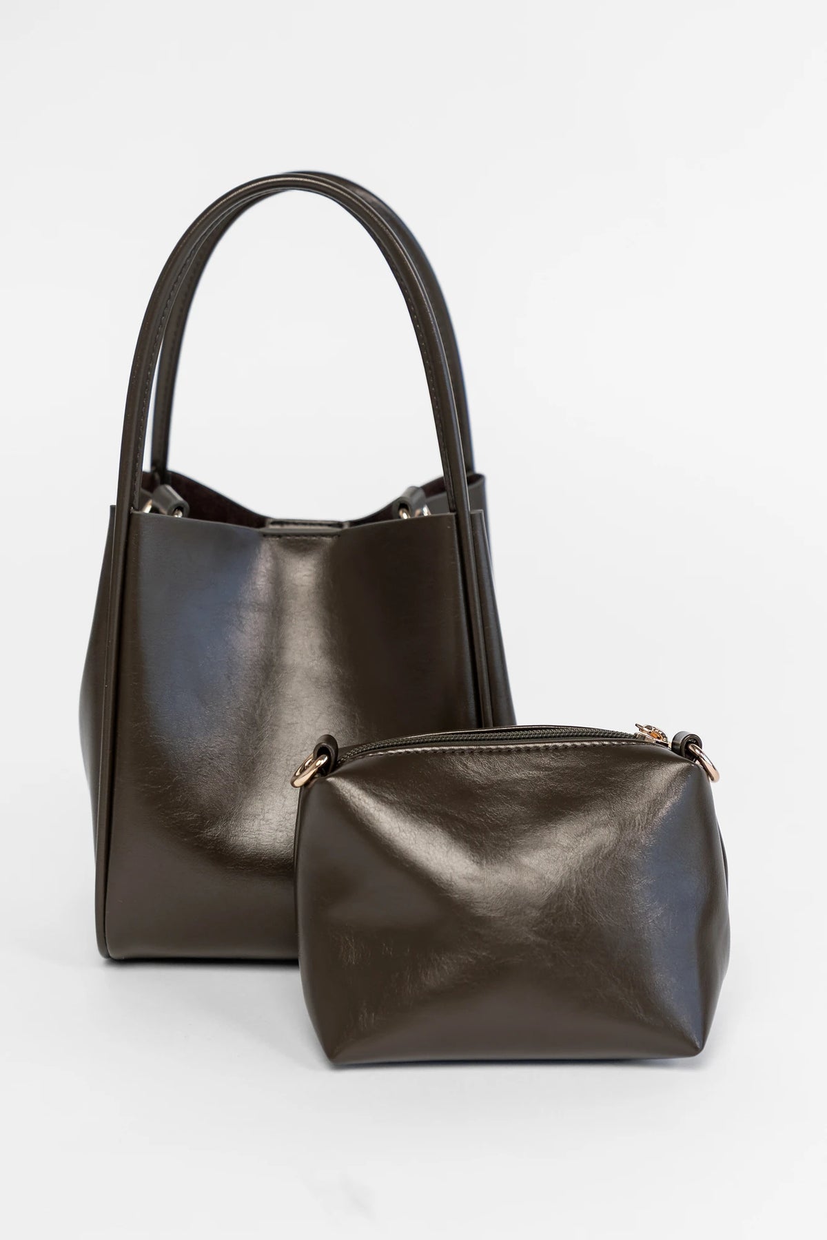 Vivaldi Mini Tote Bag | Olive Charcoal