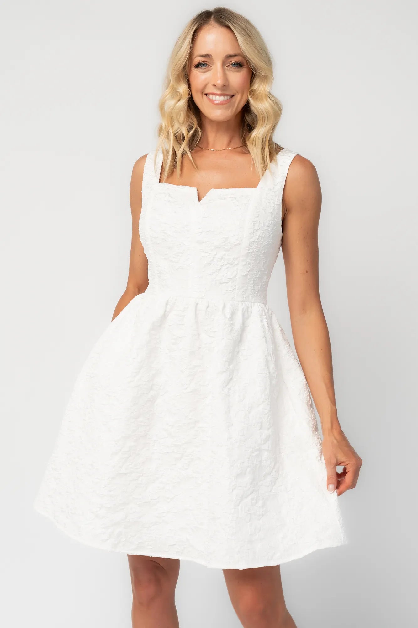 Fleur Short Dress | Ivory