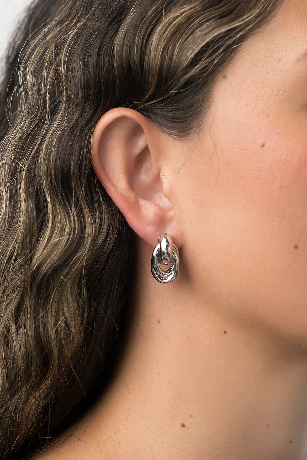 Revita Statement Earrings | Silver
