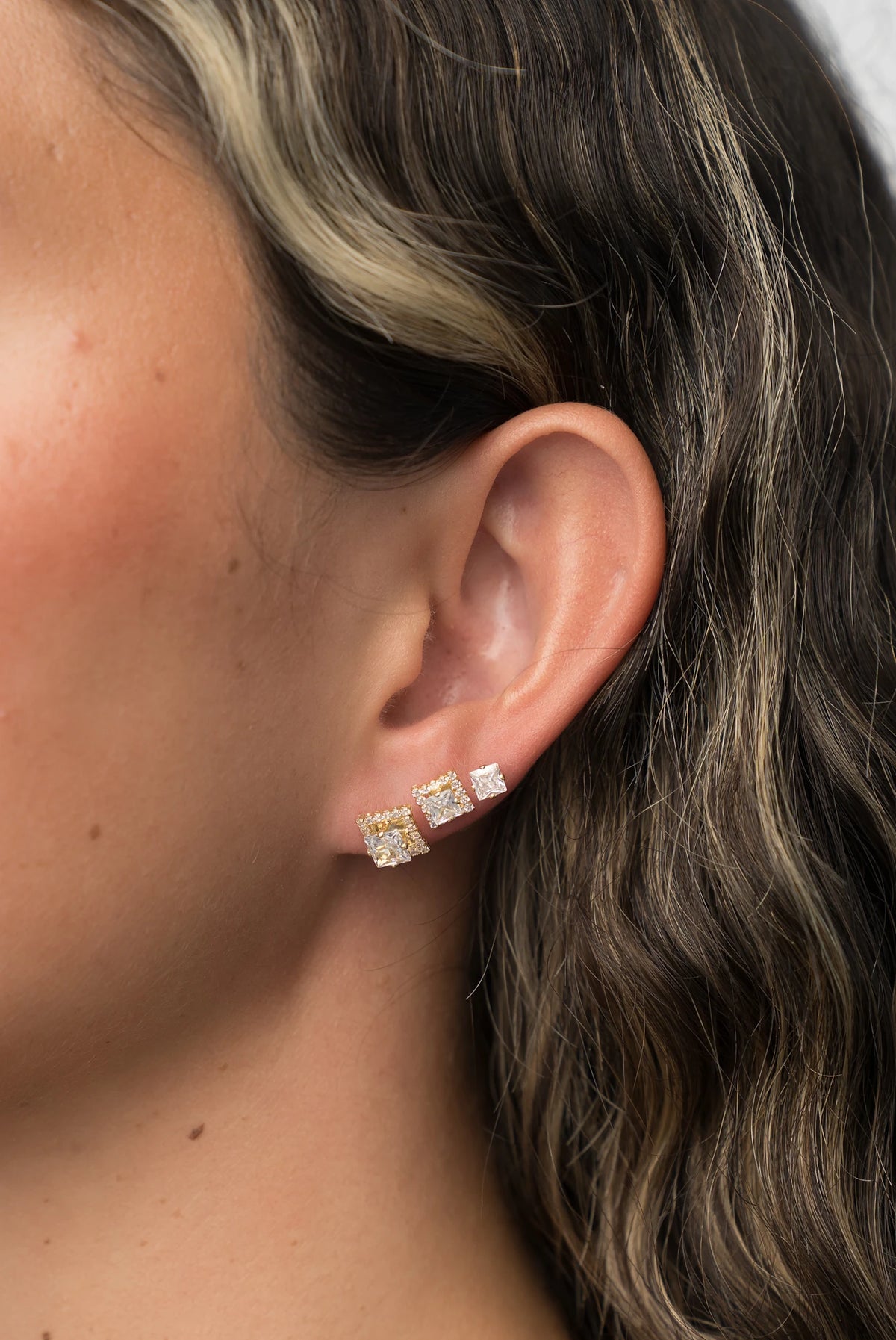 Shaylee Stud Earring Set | Gold