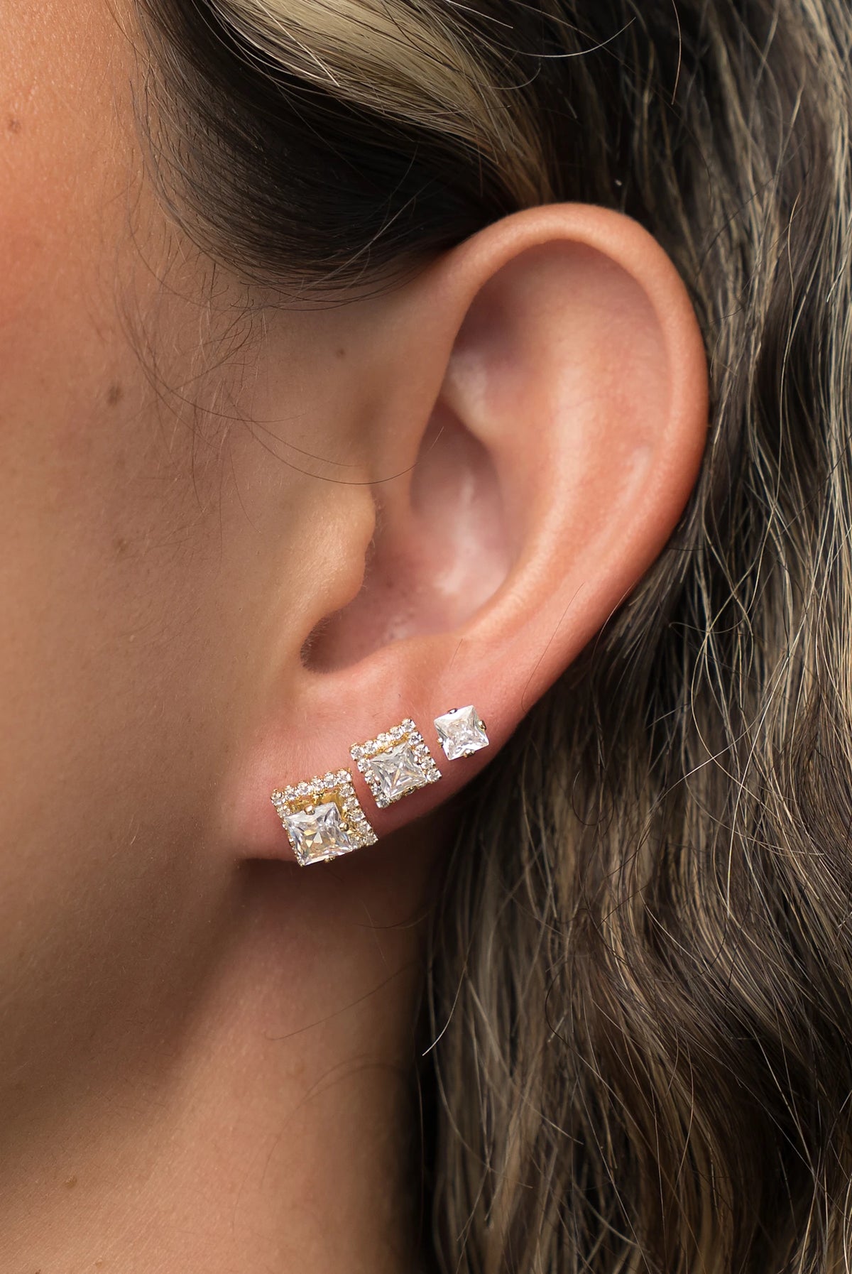 Shaylee Stud Earring Set | Gold