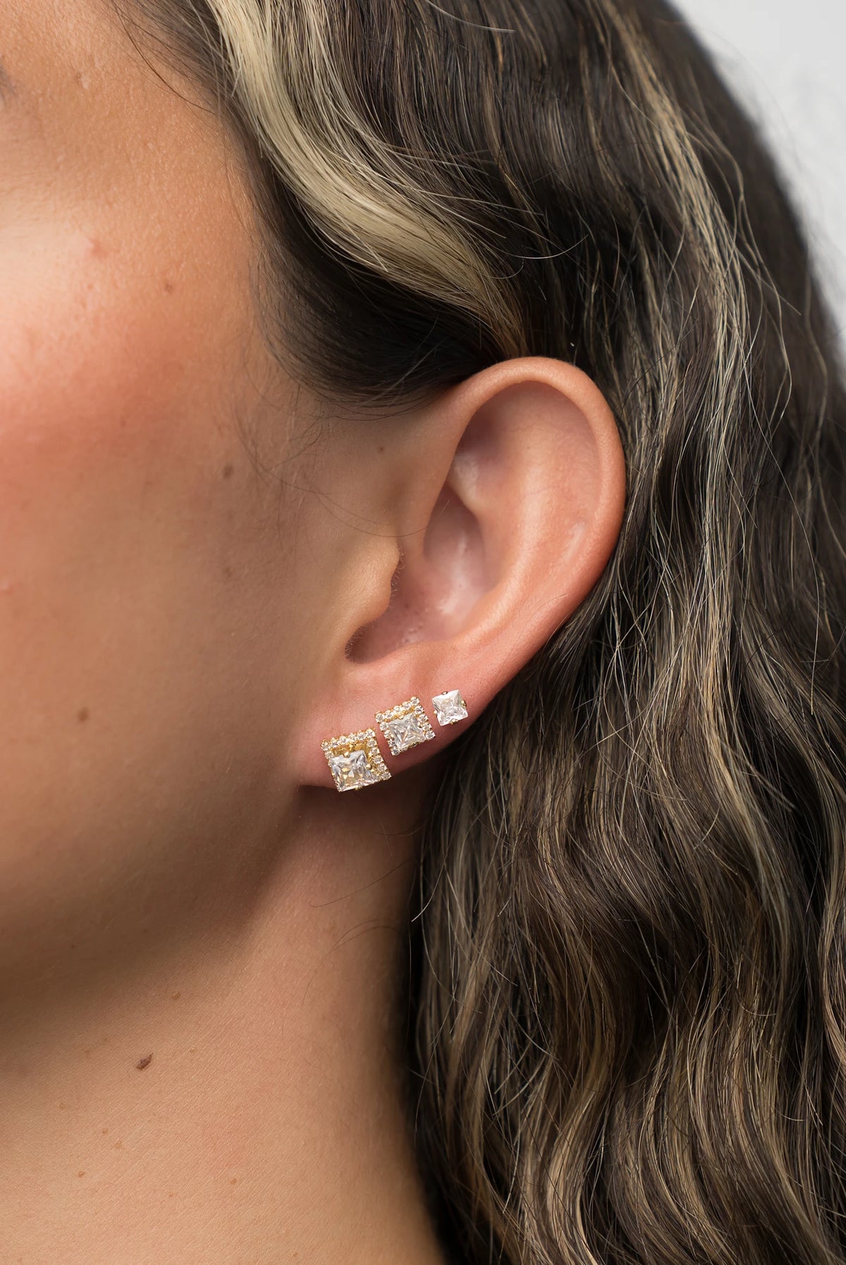 Shaylee Stud Earring Set | Gold