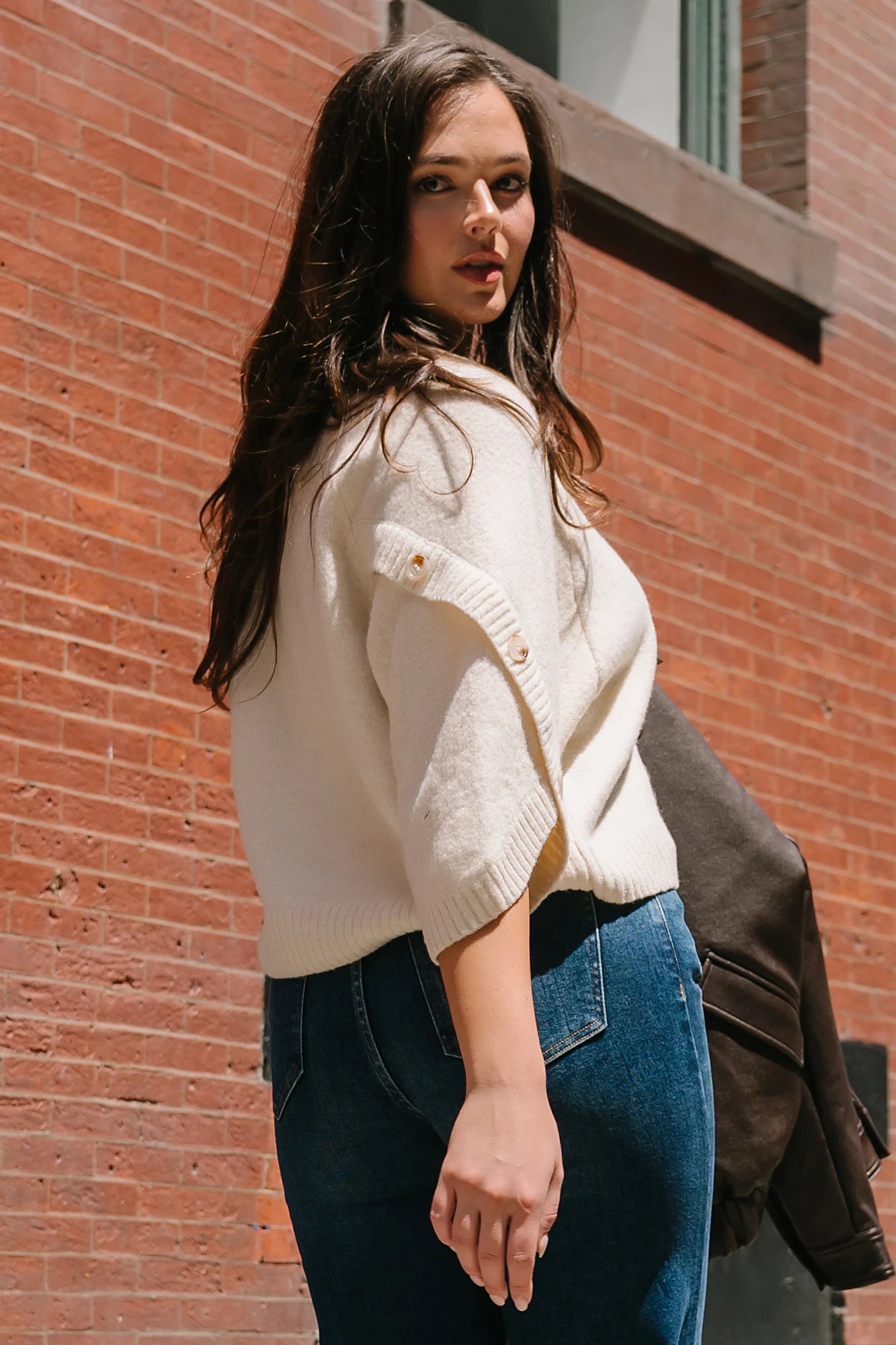 Riverside Knit Sweater | Cream