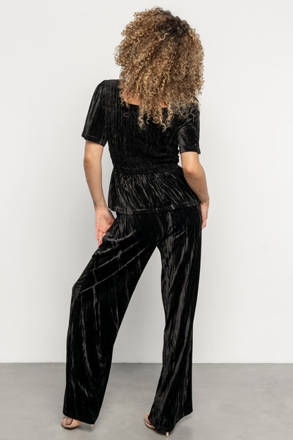Elin Velvet Set | Black