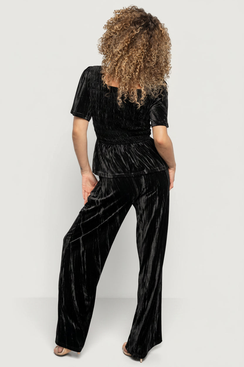 Elin Velvet Set | Black