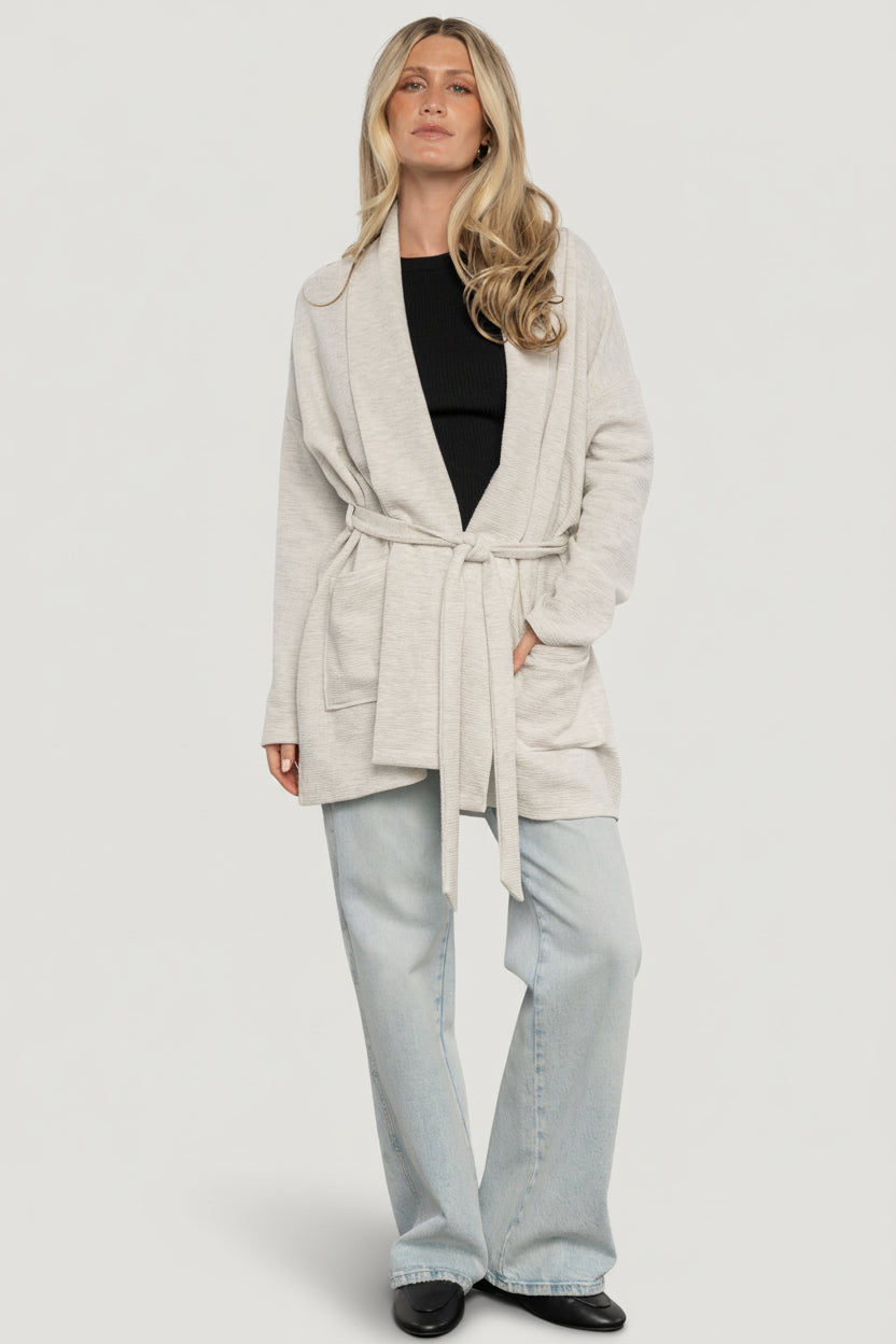Clairemont Cardigan | Light Gray