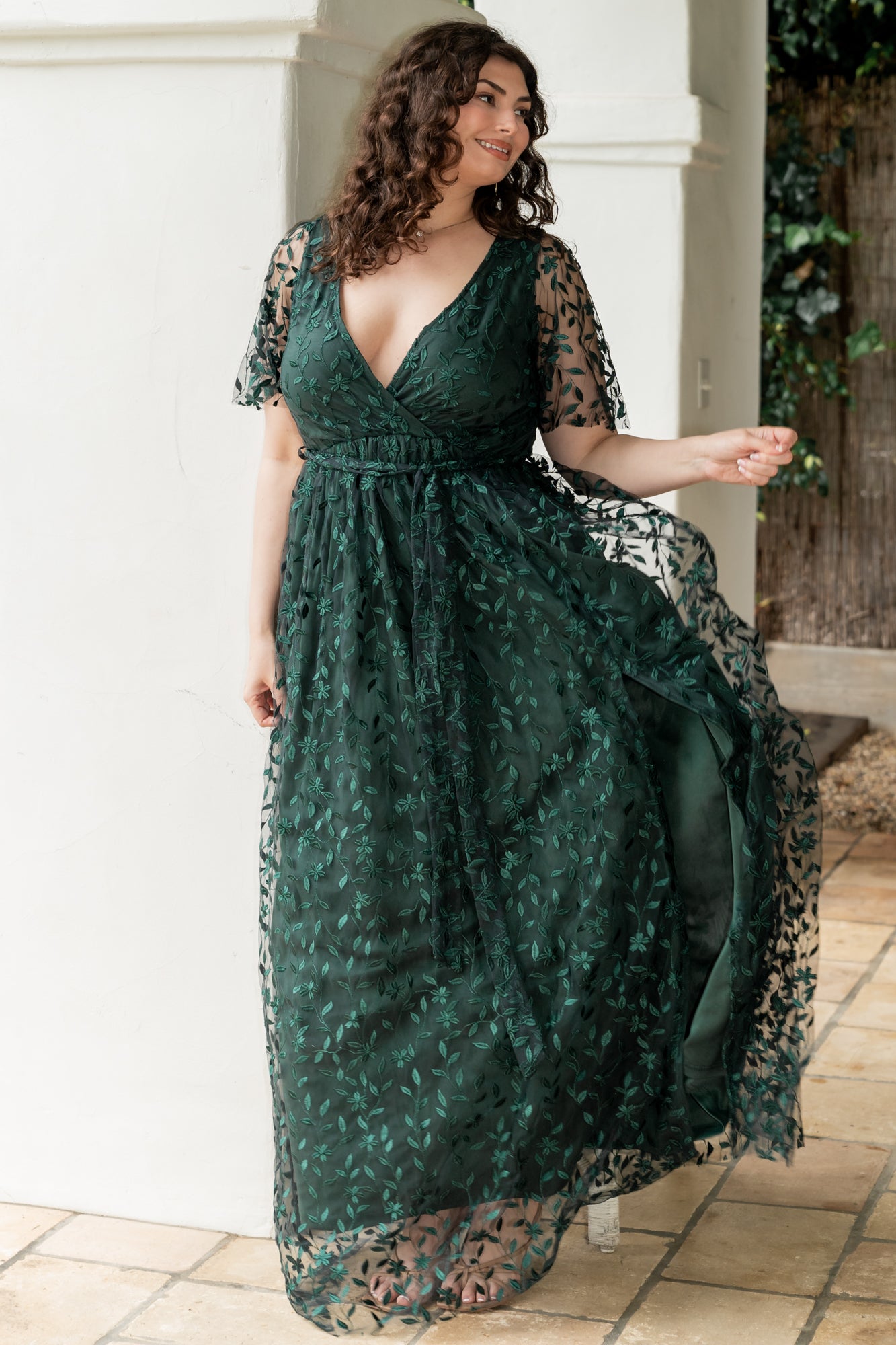 Baltic Born Womens Marseille Embossed Maxi Dress | Green | Size: Small Baltic Born Womens Marseille Embossed Maxi Dress | Green | Size: Small