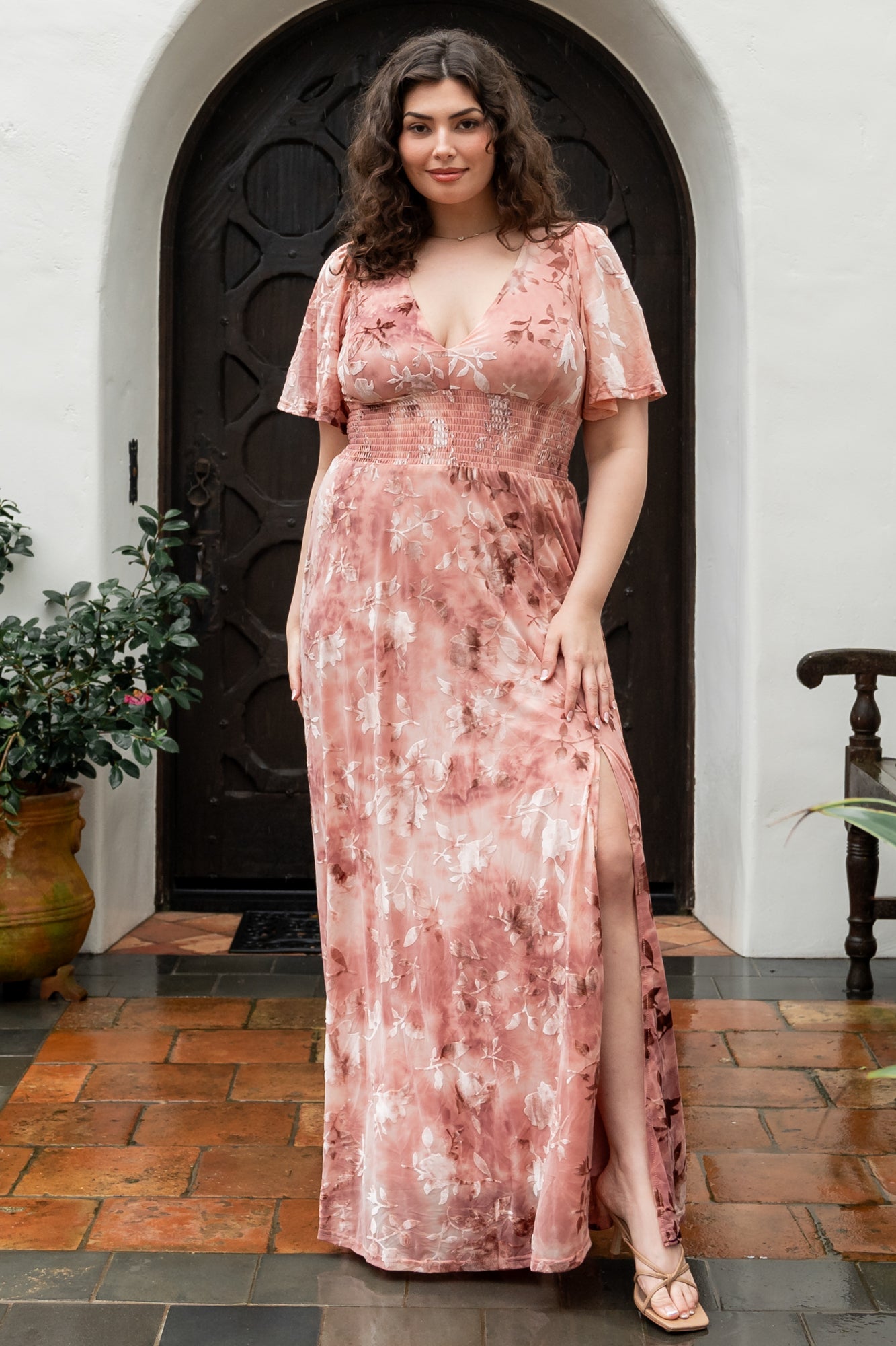 Baltic Born Womens Veronica Velvet Maxi Dress | Blush | Size: Small Baltic Born Womens Veronica Velvet Maxi Dress | Blush | Size: Small
