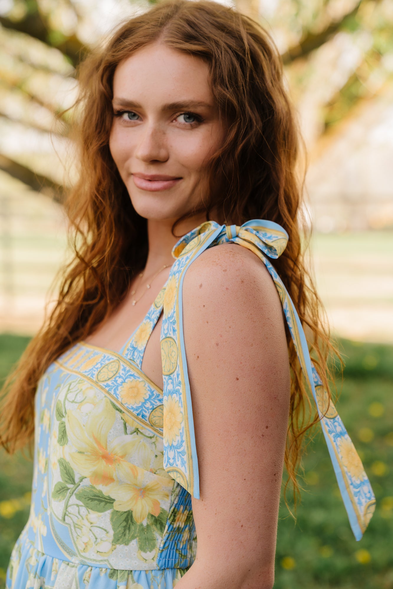 Rayne Maxi Dress | Blue Multi Floral