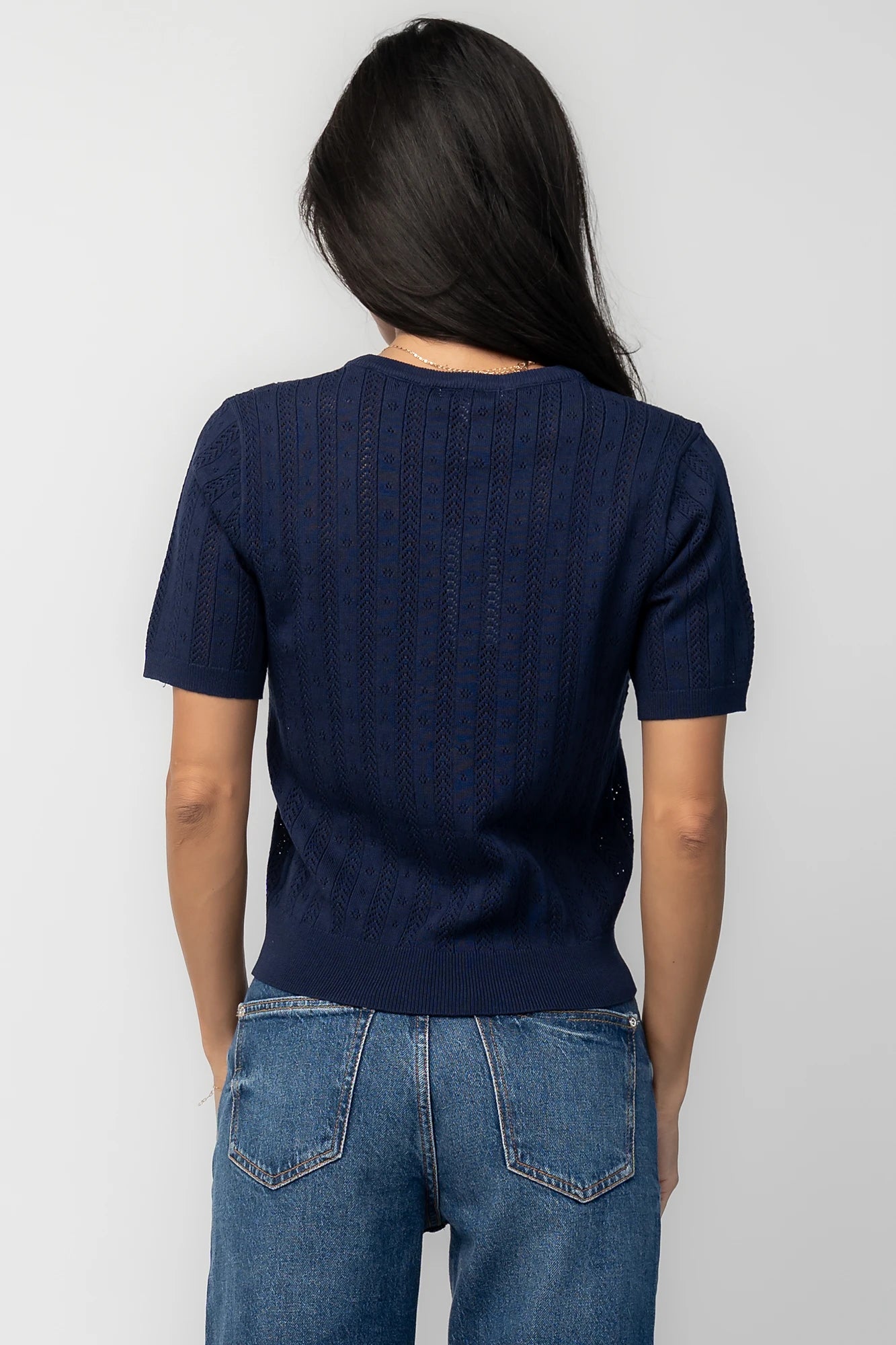 Perry Knit Top | Navy