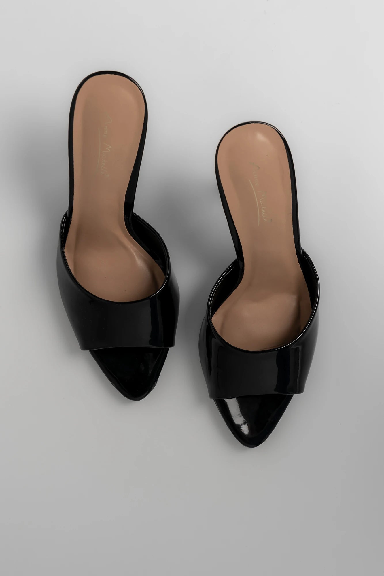 Becka Open Toe Mule Heel | Black